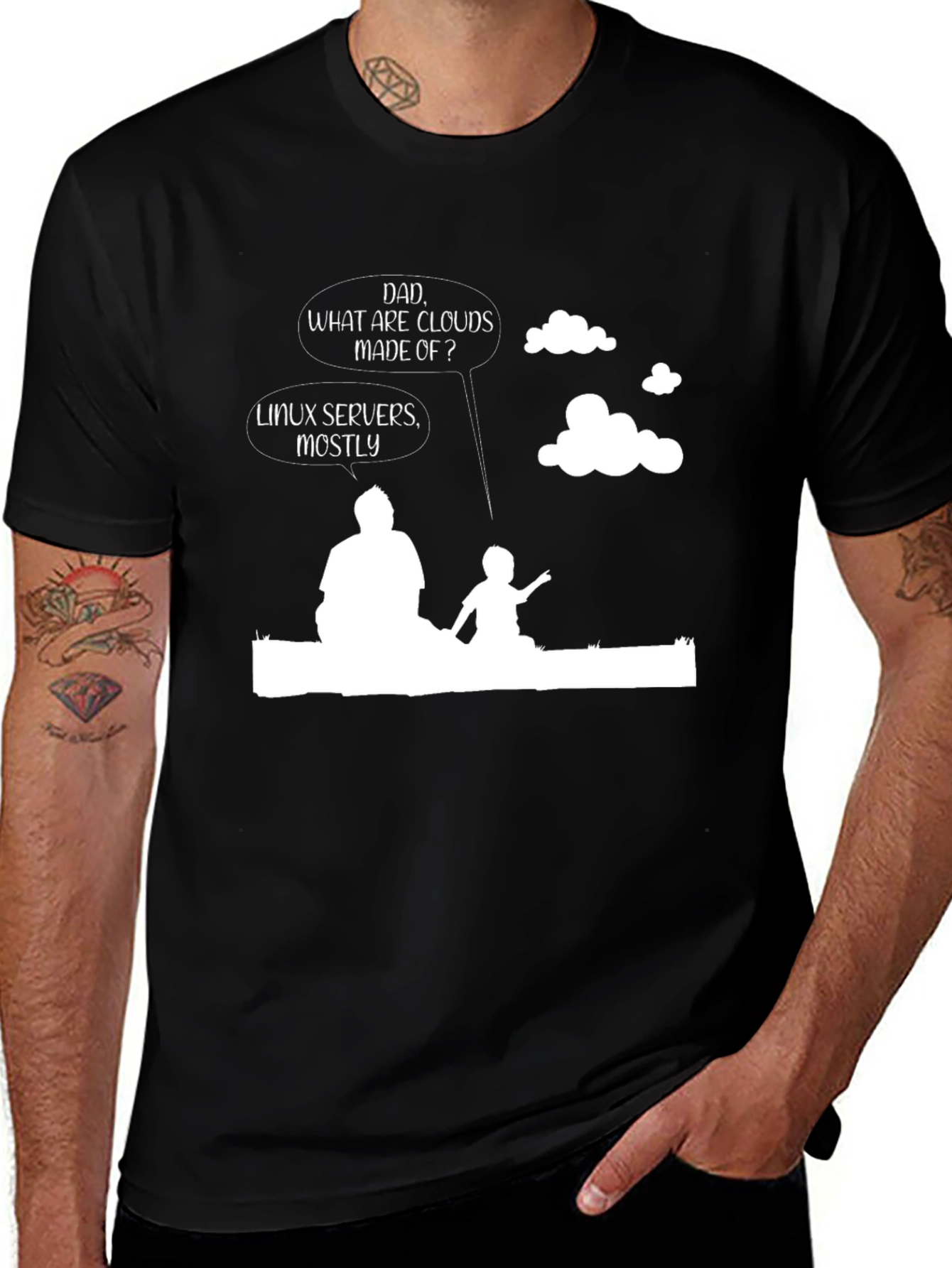 Linux Server Cloud Dad Joke T-Shirt