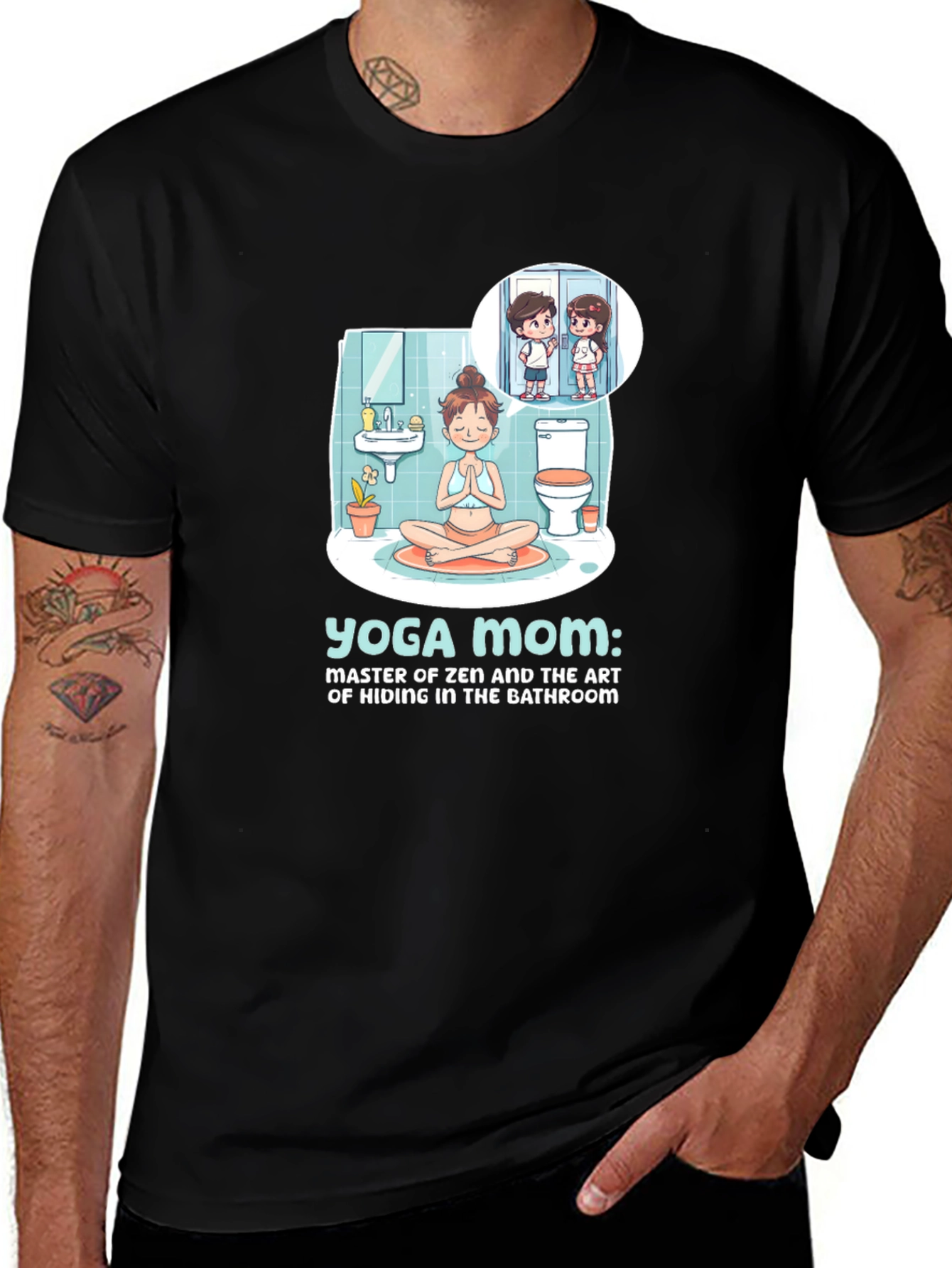 Variant 3 of Yoga Mom Graphic T-Shirt