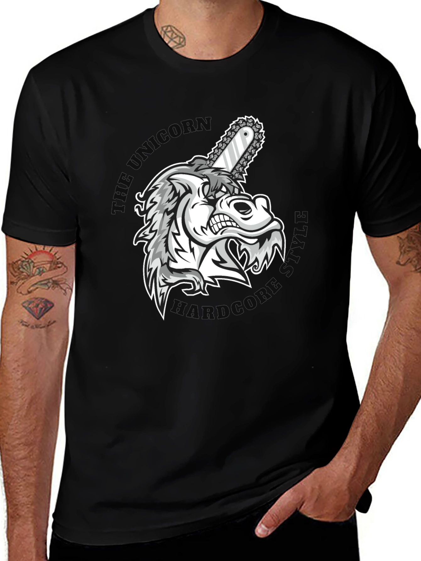Variant 12 of Unicorn Hardcore Graphic T-Shirt