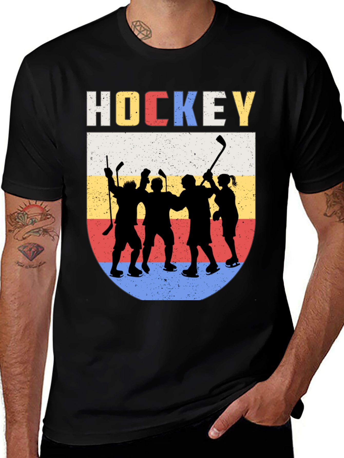 Variant 7 of Hockey Team Celebration Graphic Tee