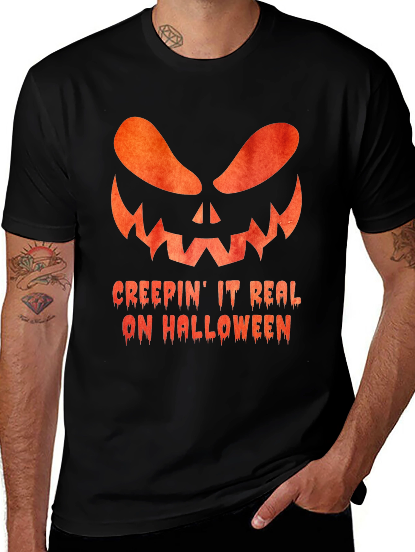 Creepin' It Real Halloween Graphic Tee