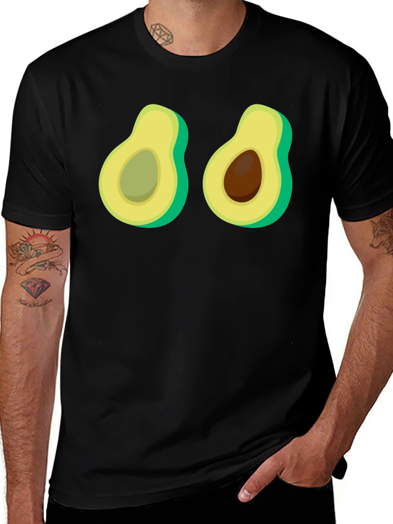 Variant 4 of Avocado Graphic Tee - Funny Fruit T-Shirt