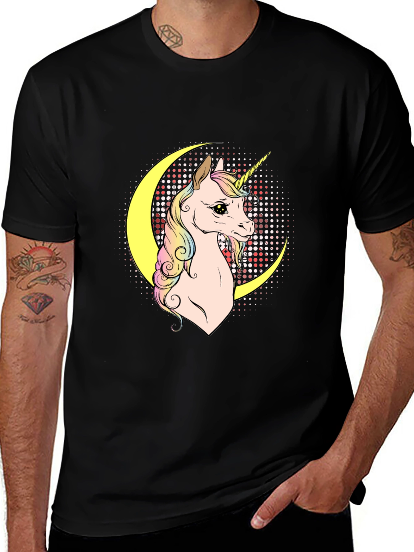 Variant 12 of Unicorn Moon Graphic T-Shirt