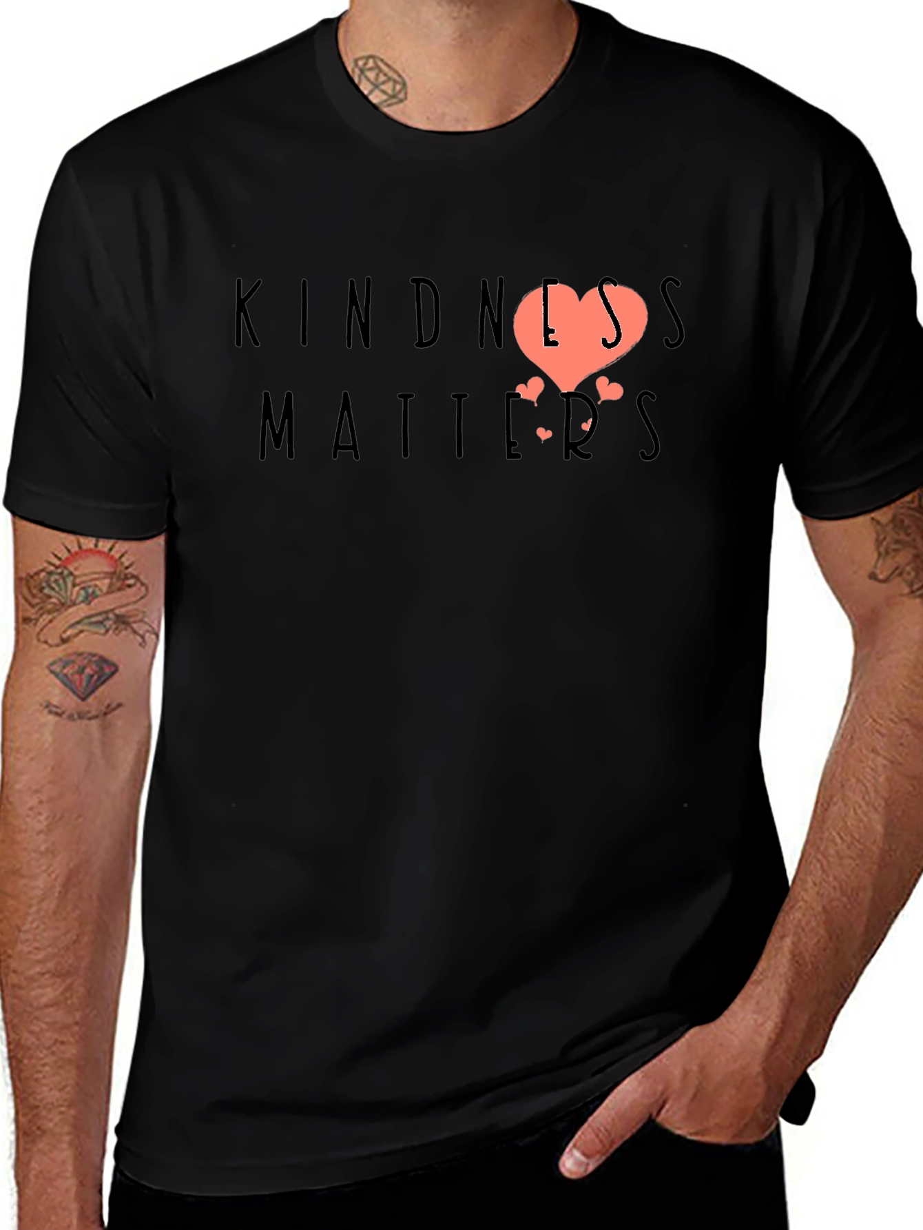 Black Kindness Matters Graphic Tee main image