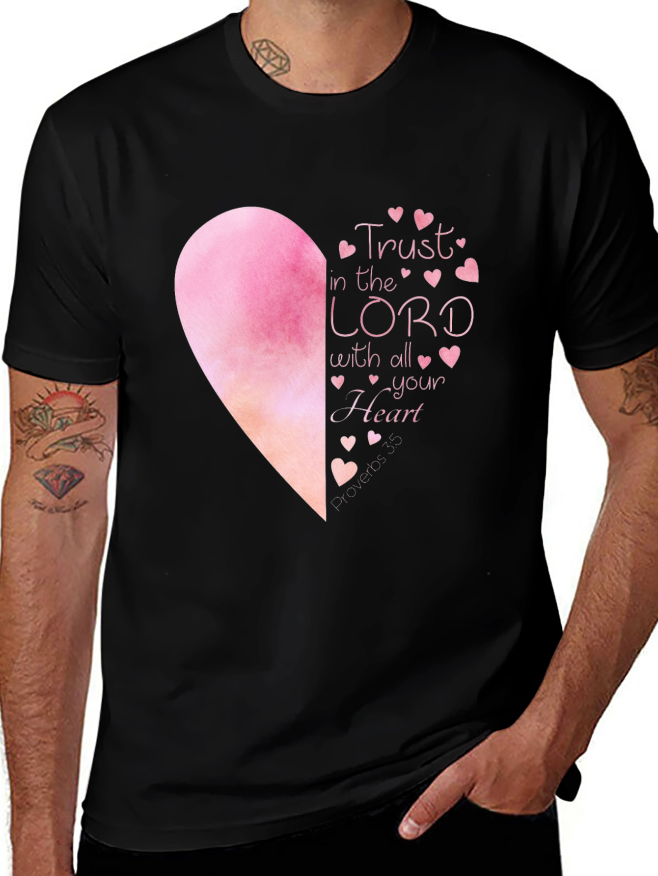 Trust in the Lord T-Shirt - Heart Graphic