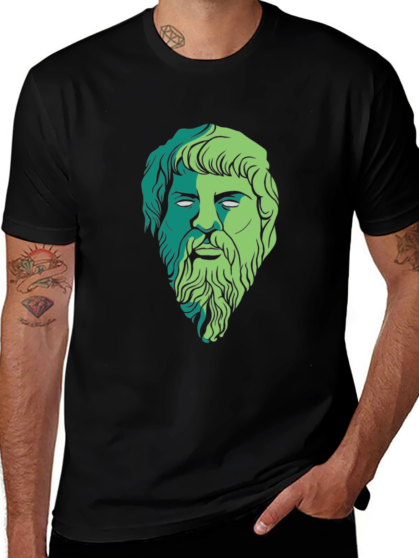 Variant 2 of Philosopher Graphic Tee - Classic Style