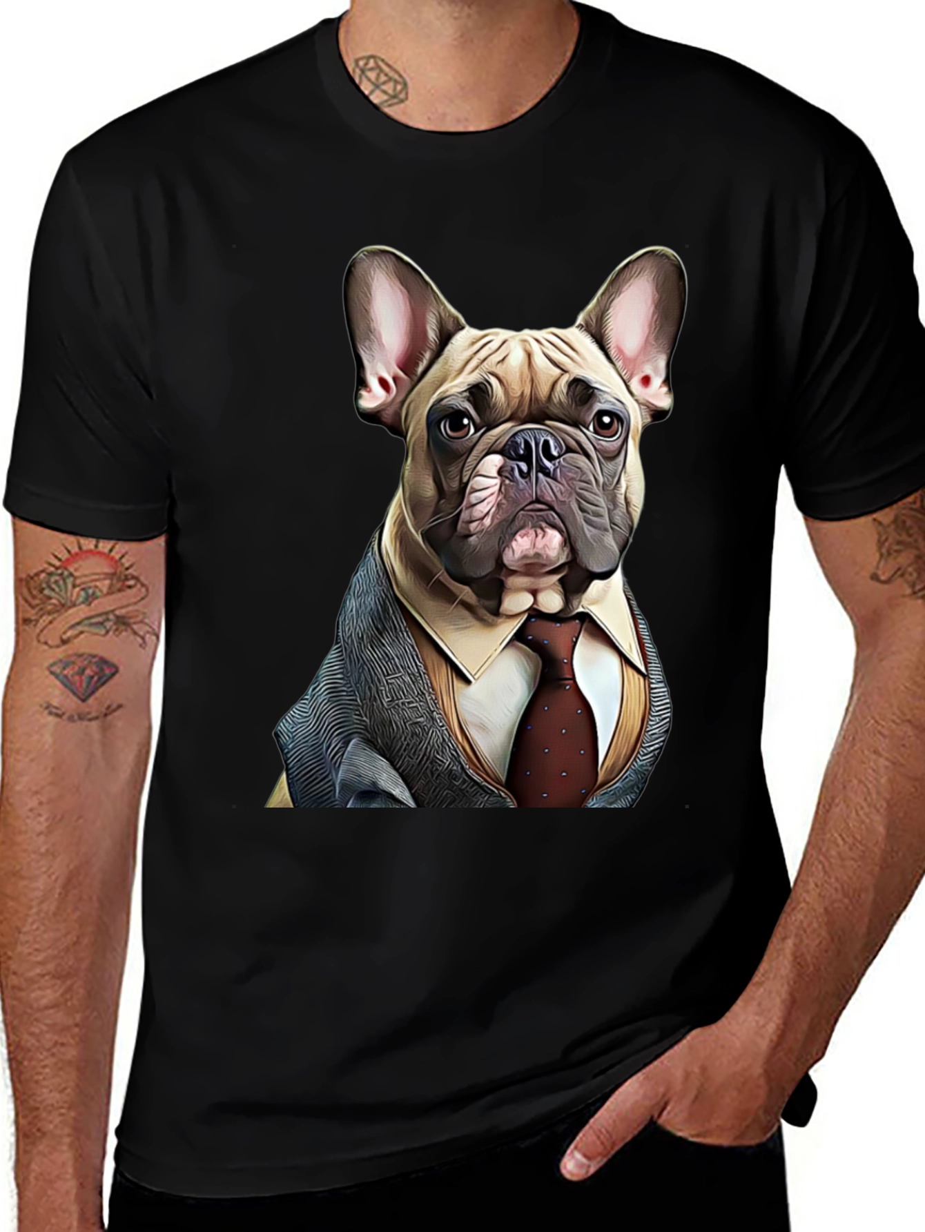 Variant 28 of Dog in Suit Graphic Tee