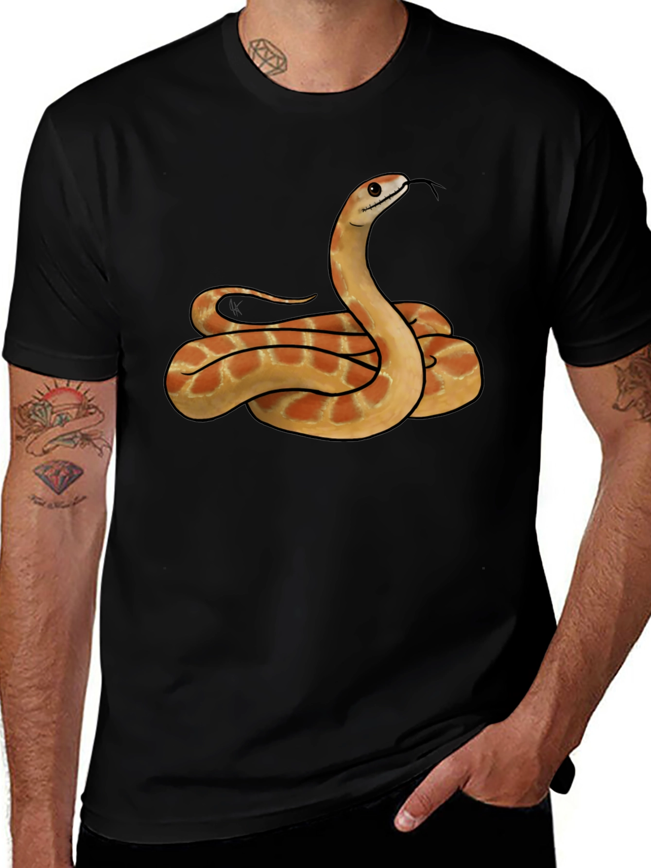Variant 2 of Snake Graphic T-Shirt - Cool Reptile Design