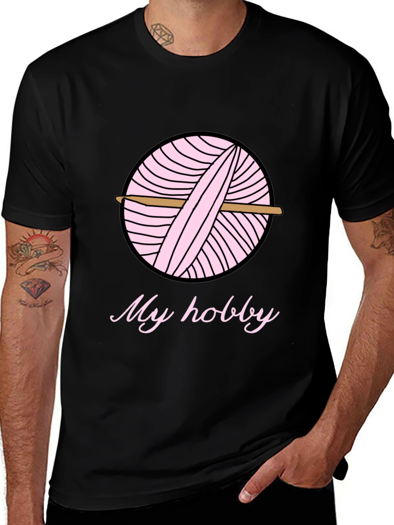 Variant 26 of Knitting Hobby T-Shirt - Yarn & Crochet