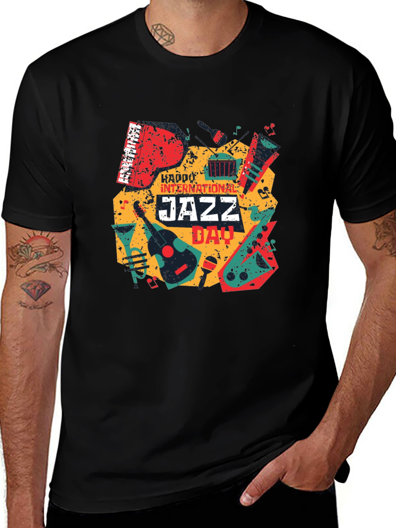 Variant 12 of Jazz Dad T-Shirt - International Jazz Day Design