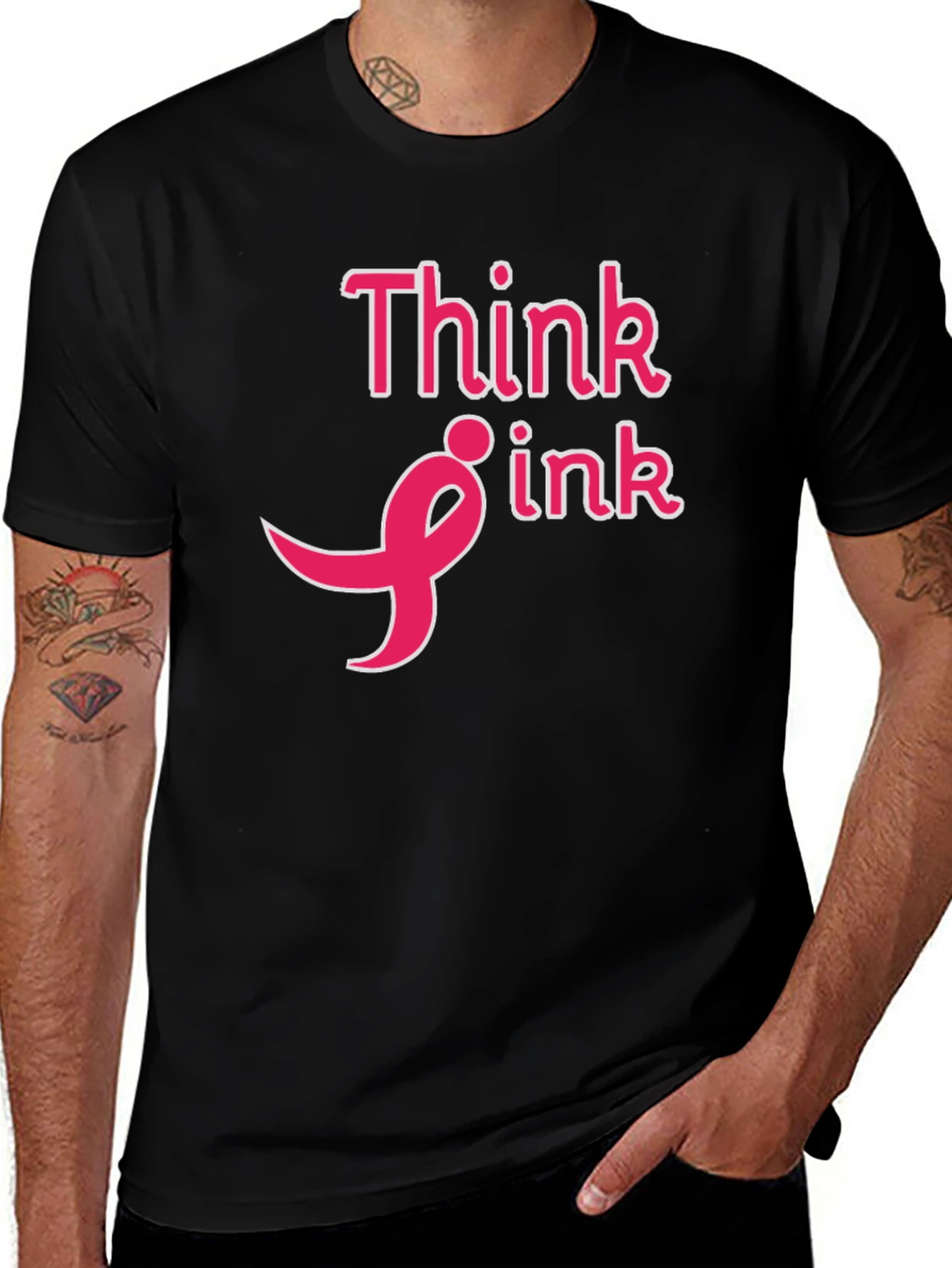 Variant 27 of Think Pink Breast Cancer Awareness T-Shirt