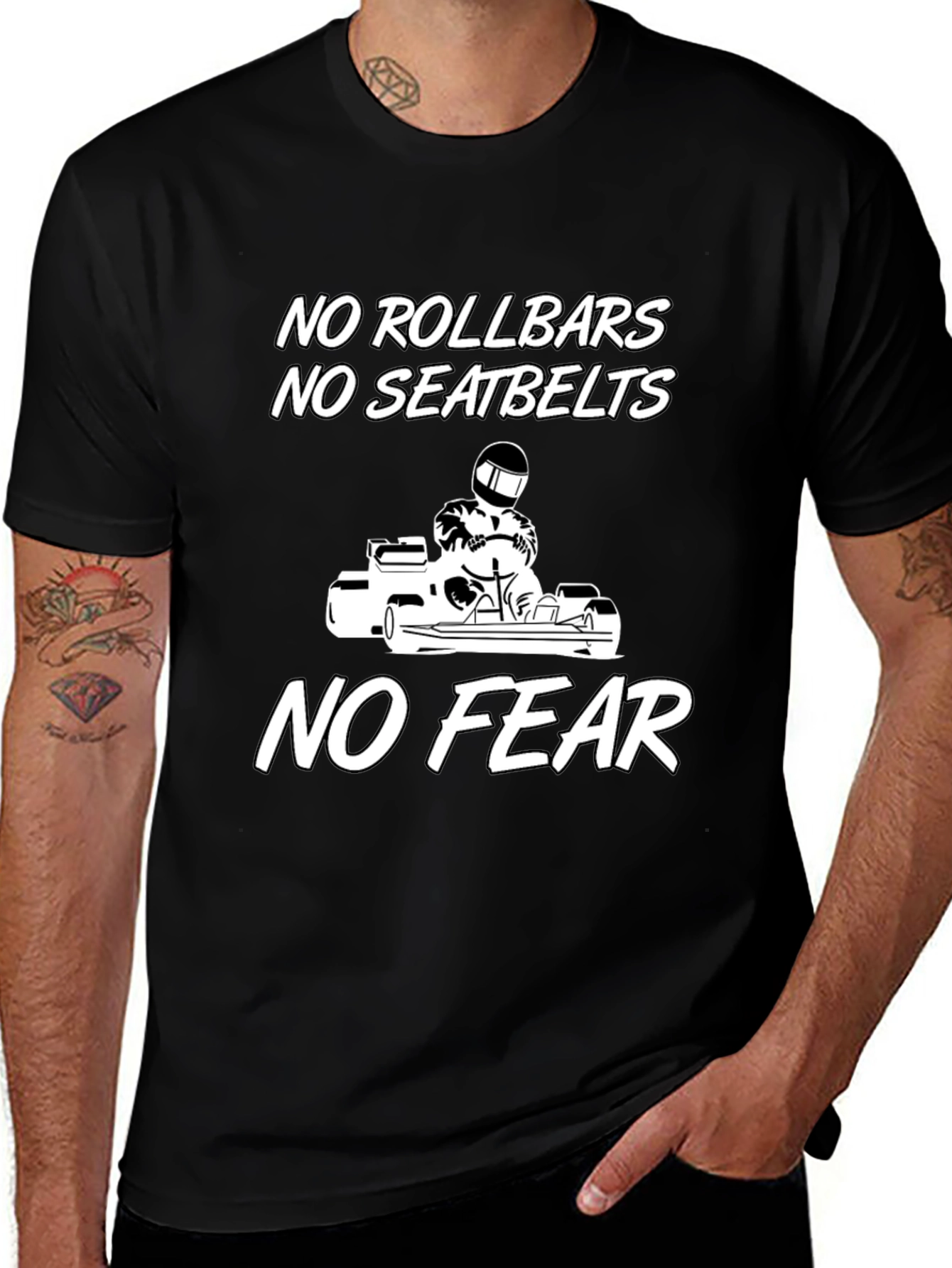 Variant 10 of No Rollbars No Seatbelts No Fear Tee