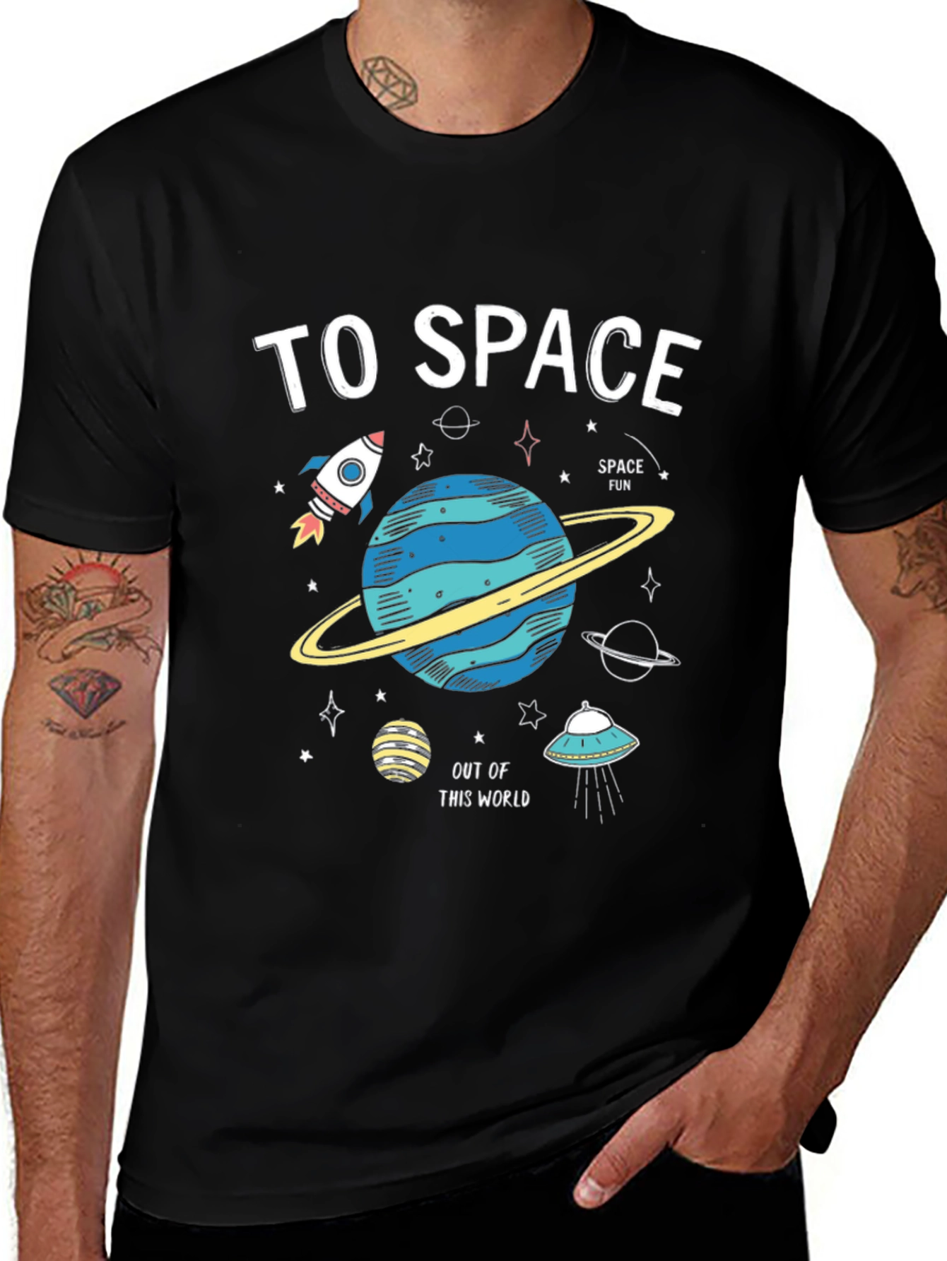 Variant 25 of To Space Out of This World Graphic Tee