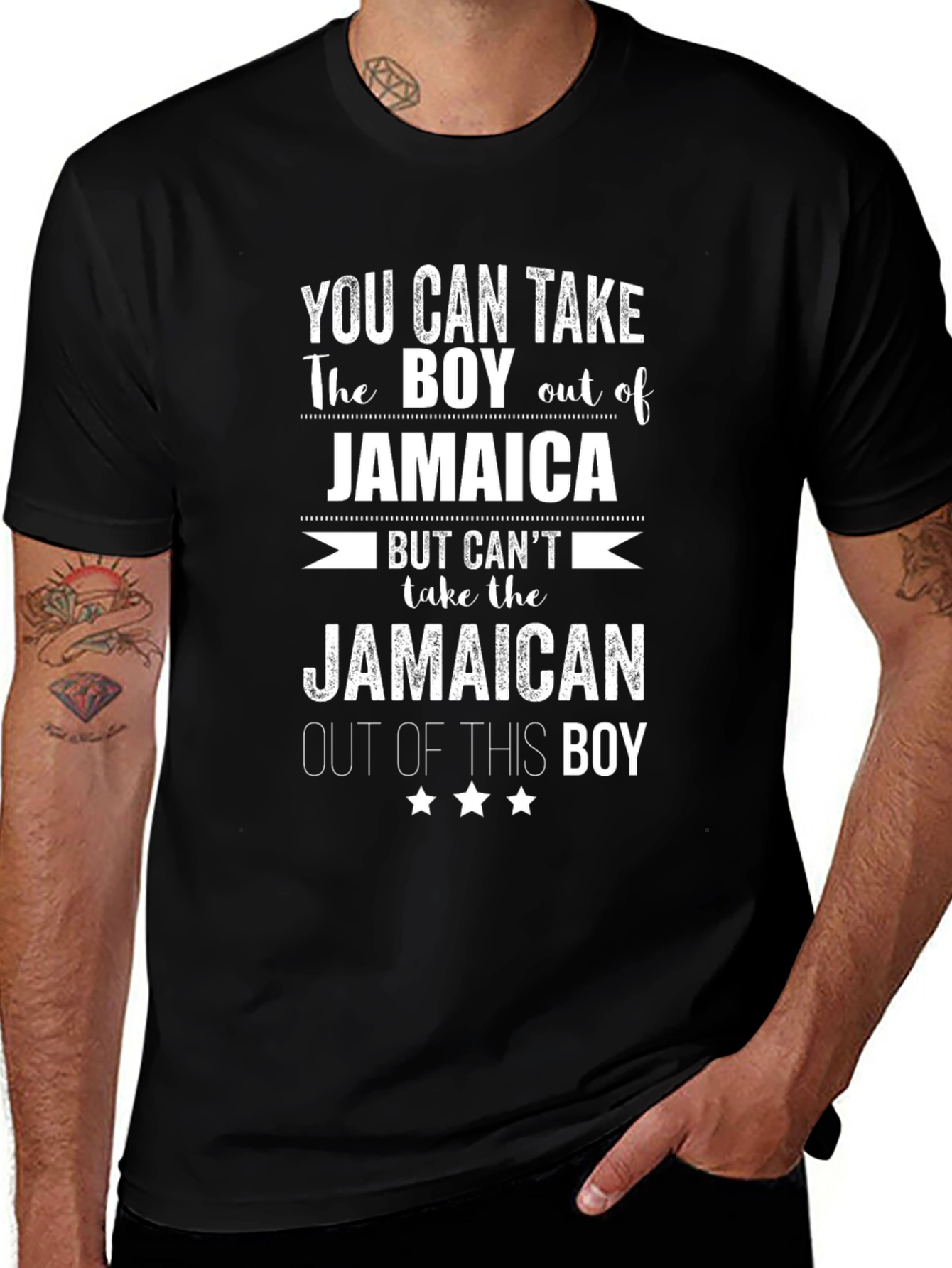 Jamaican Pride T-Shirt - You Can Take the Boy Out of Jamaica