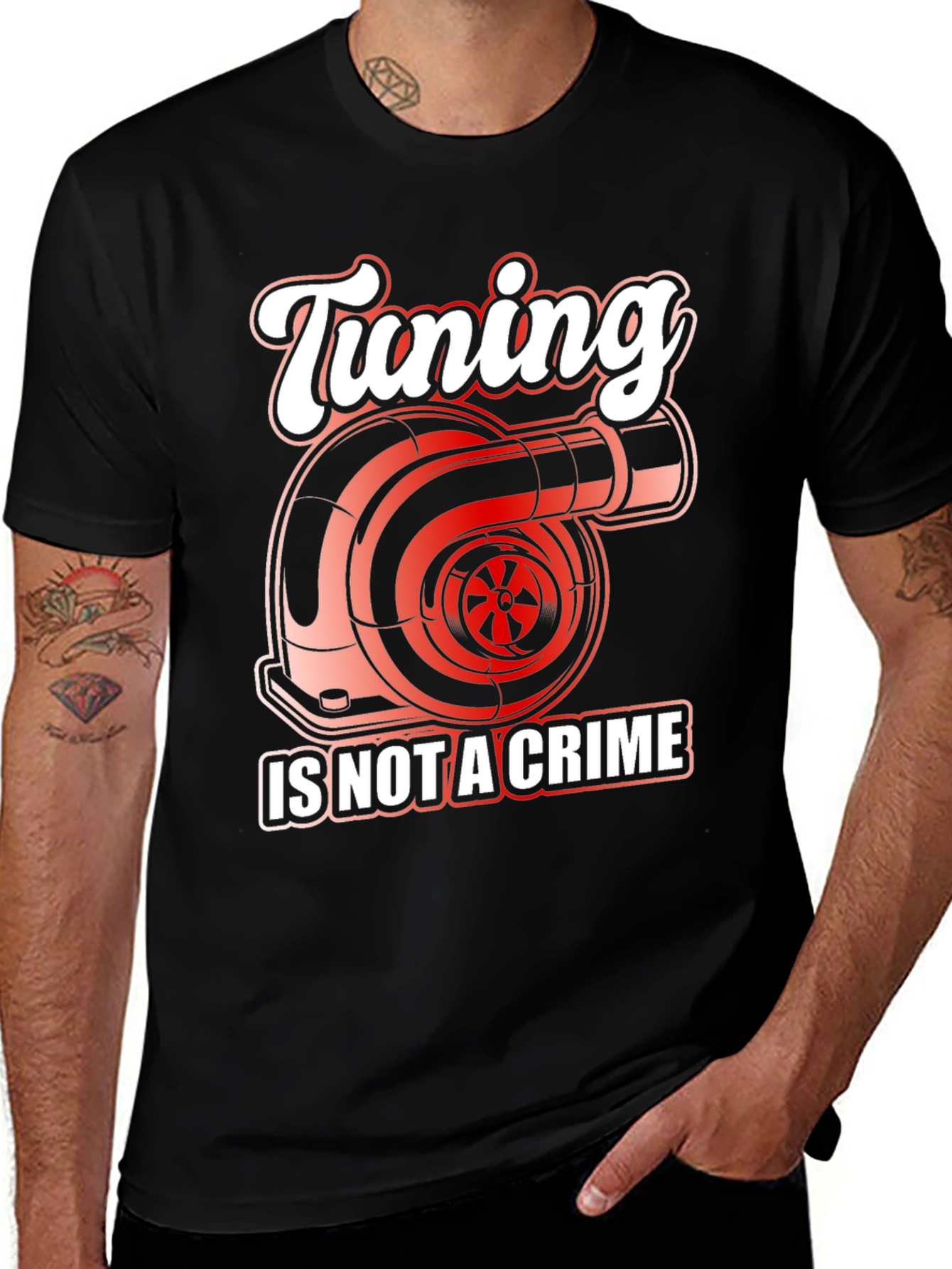 Variant 19 of Tuning Is Not A Crime Graphic T-Shirt