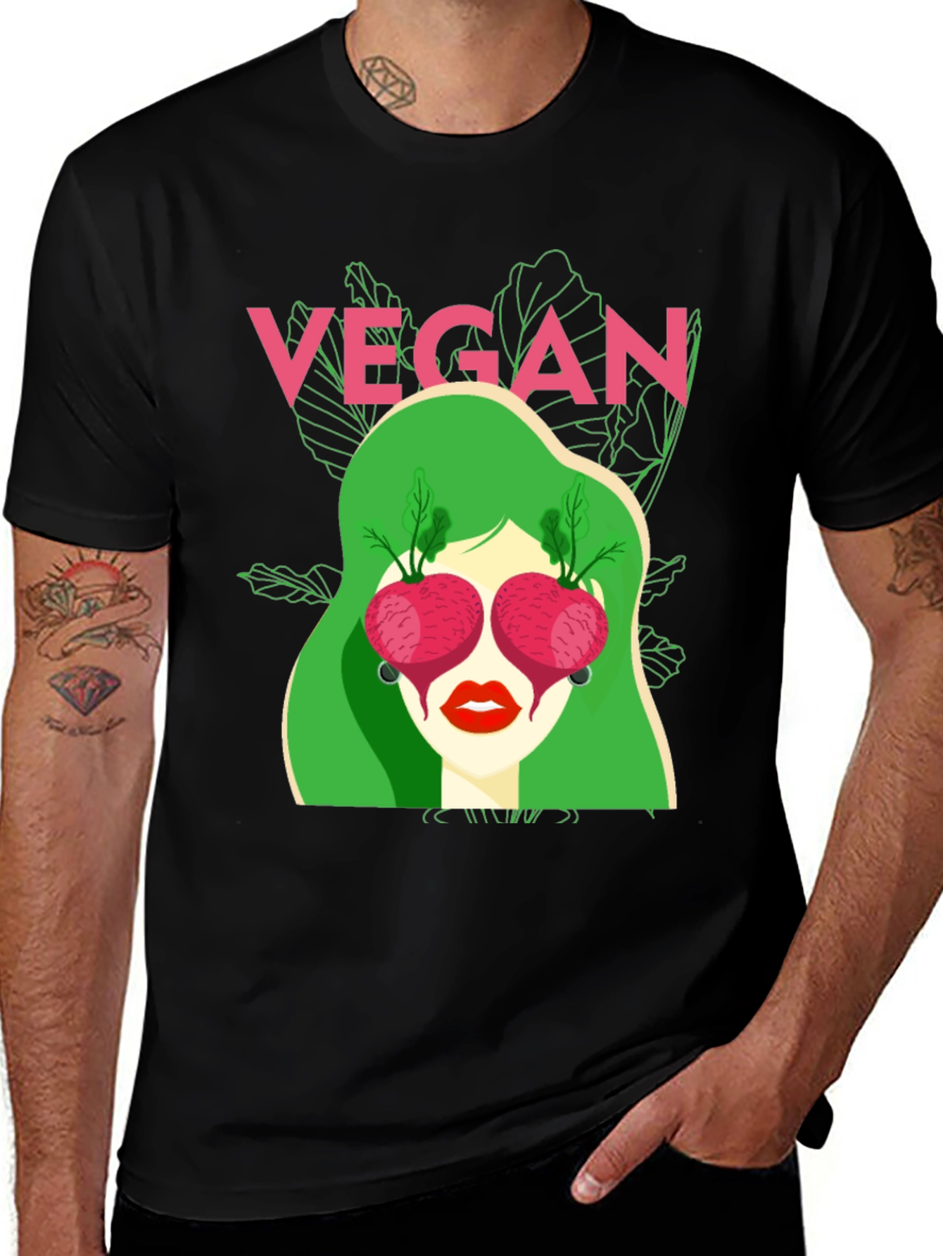 Variant 9 of Vegan Beet Eye T-Shirt -  Unisex
