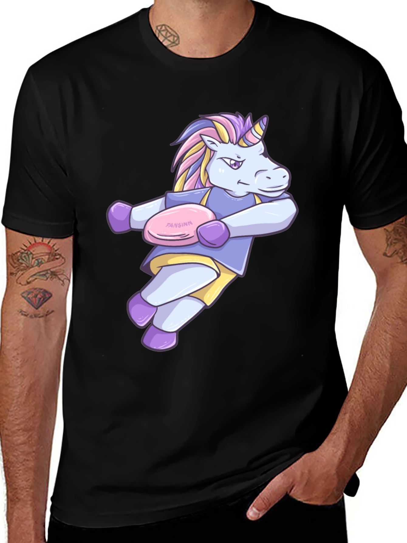 Variant 9 of Unicorn Rugby T-Shirt - Fantasy Sports Tee