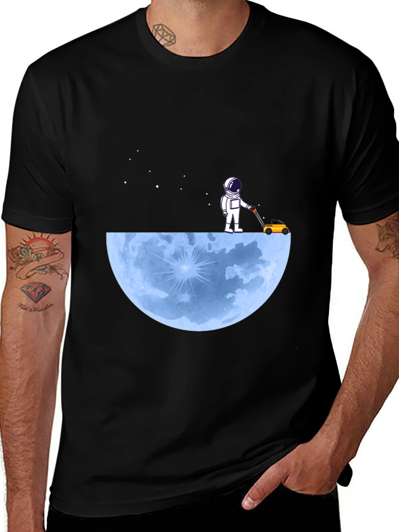 Variant 2 of Astronaut Moon Lawn Care T-Shirt