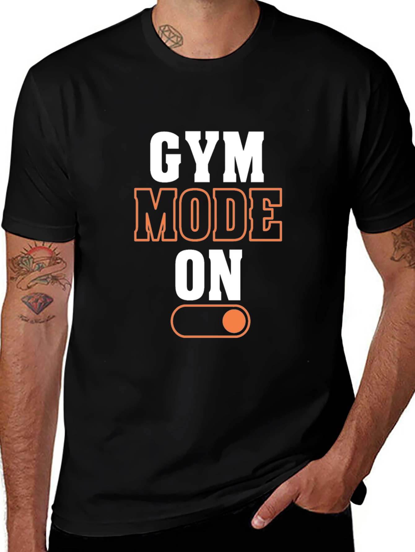 Variant 15 of Gym Mode On Black T-Shirt