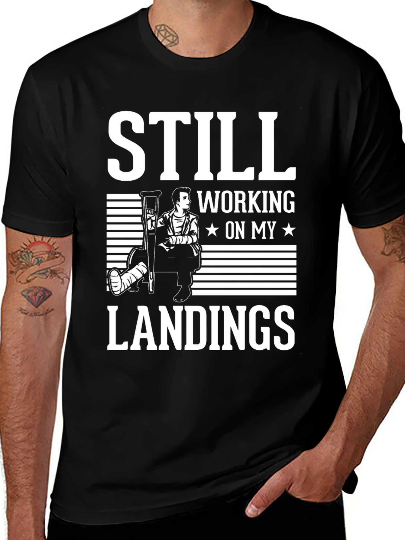 Variant 13 of Still Working On My Landings T-Shirt