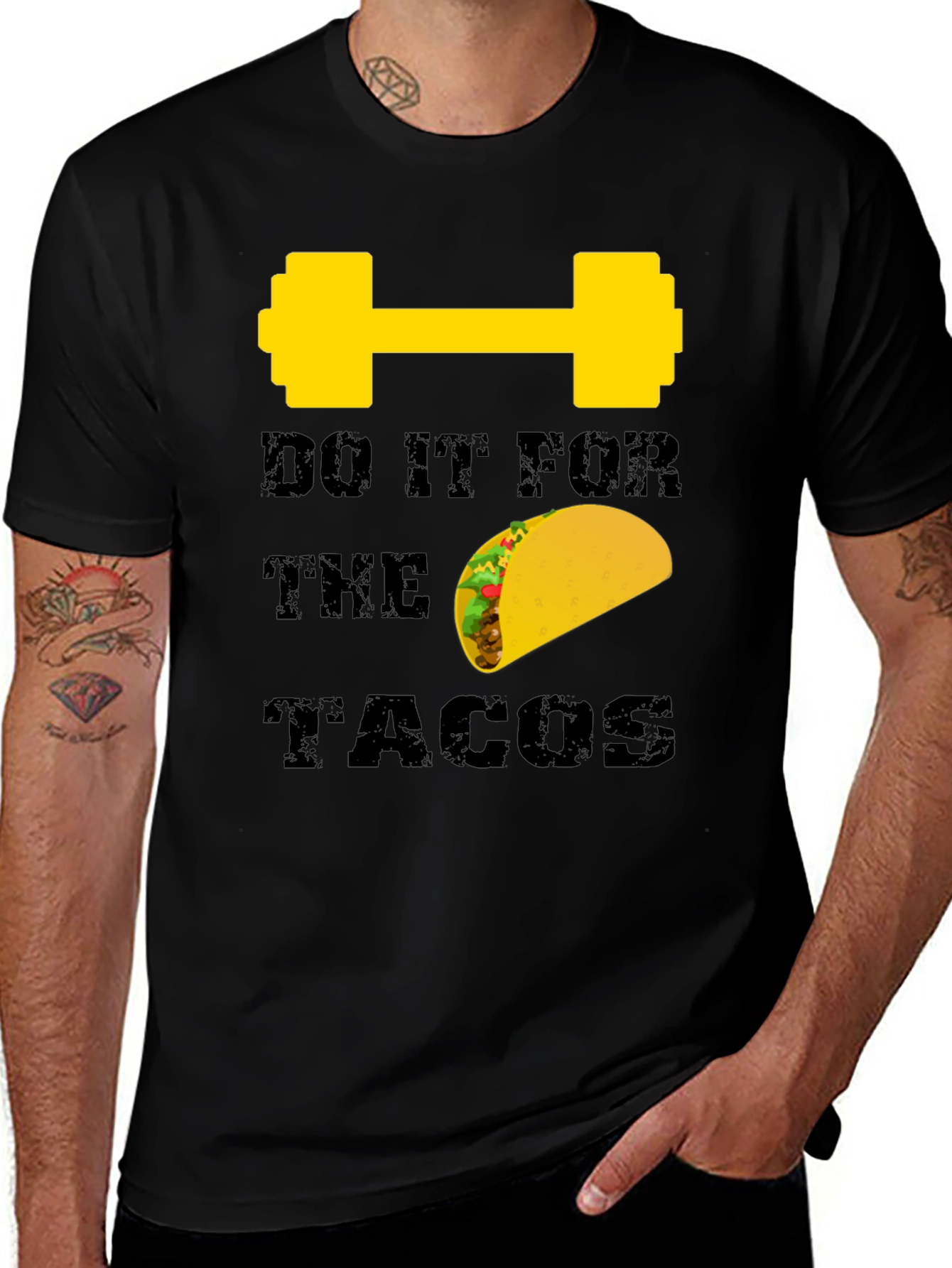 Variant 9 of Do It For The Tacos - Funny Gym T-Shirt