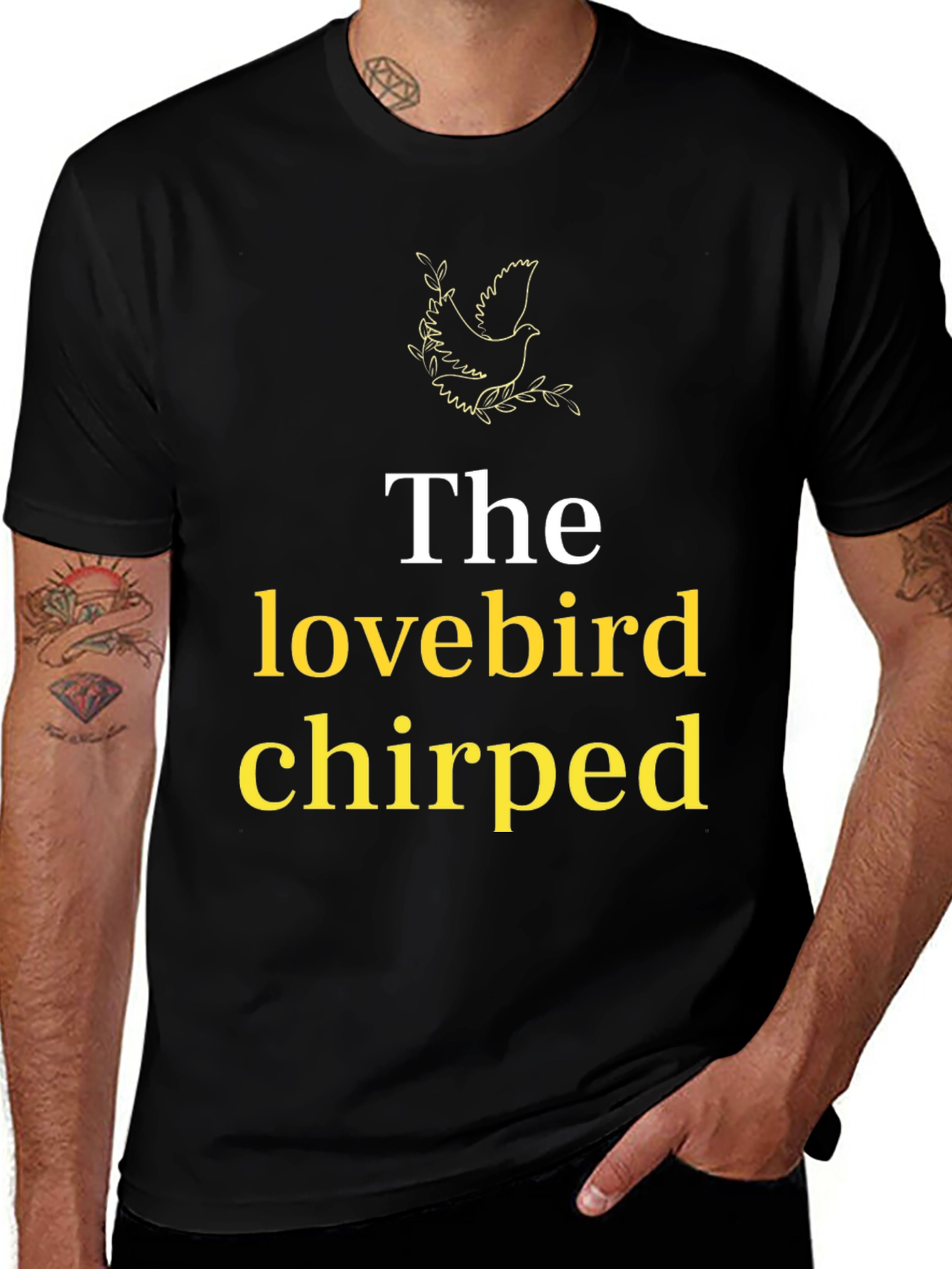 Variant 13 of The Lovebird Chirped T-Shirt - Soft Cotton Blend