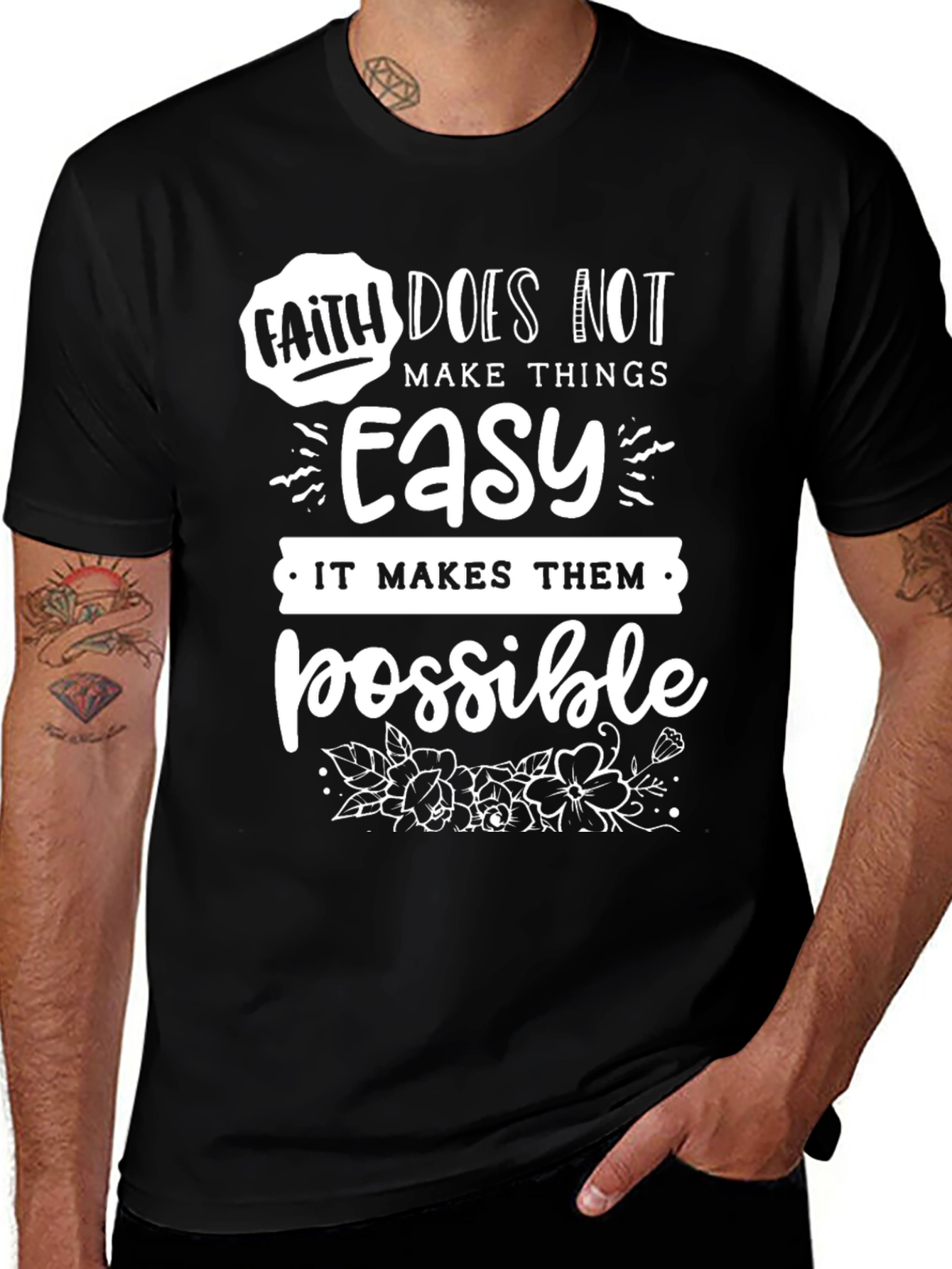 Variant 13 of Faith Makes Things Possible Graphic Tee