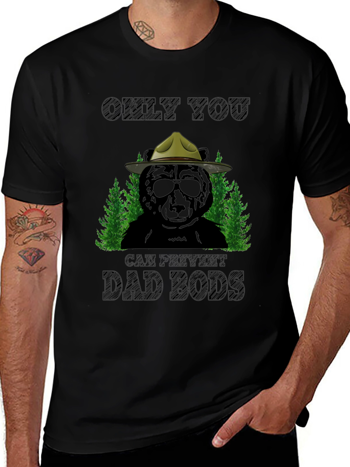 Variant 12 of Funny Bear Dad Bods T-Shirt