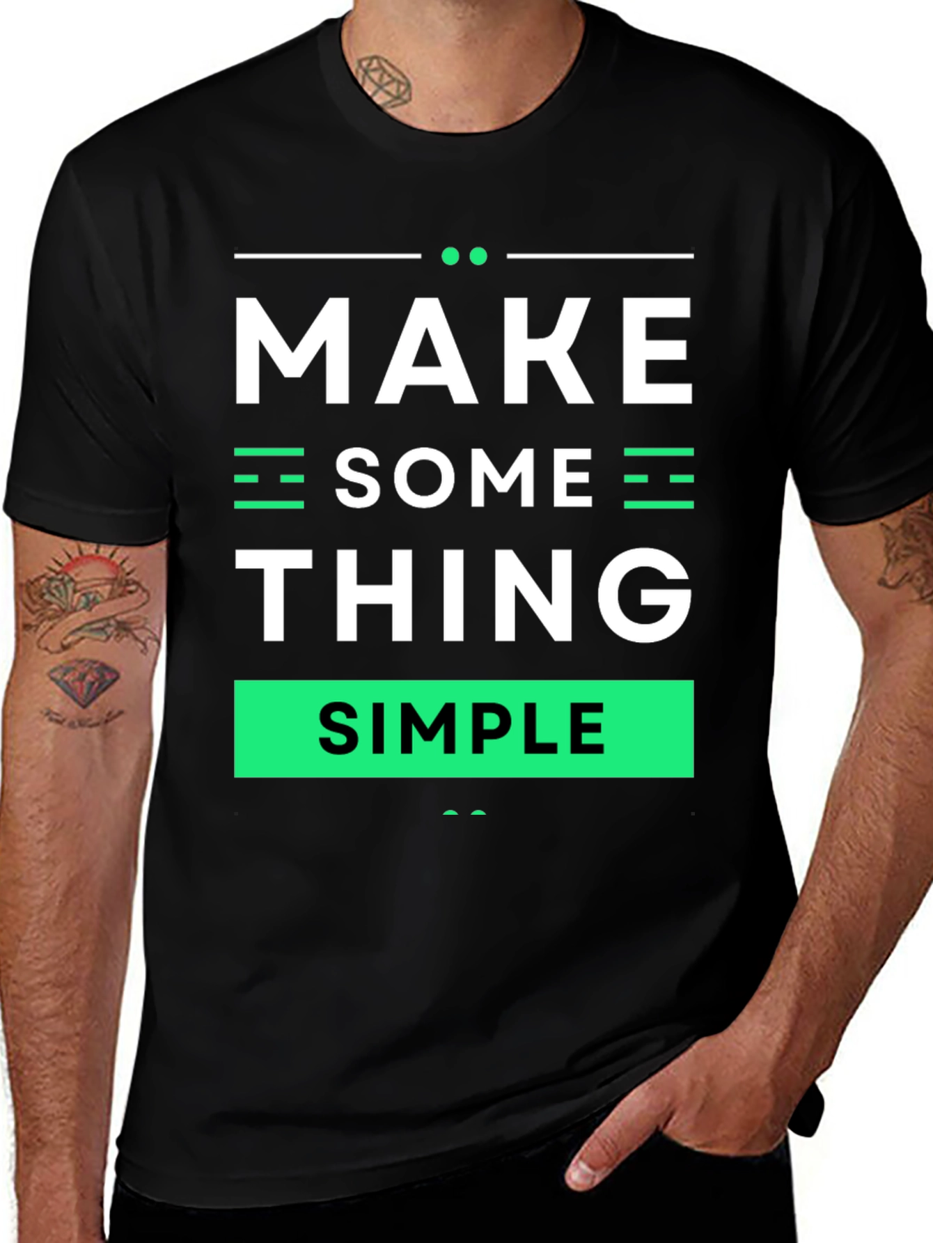 Variant 28 of Make Something Simple Graphic Tee