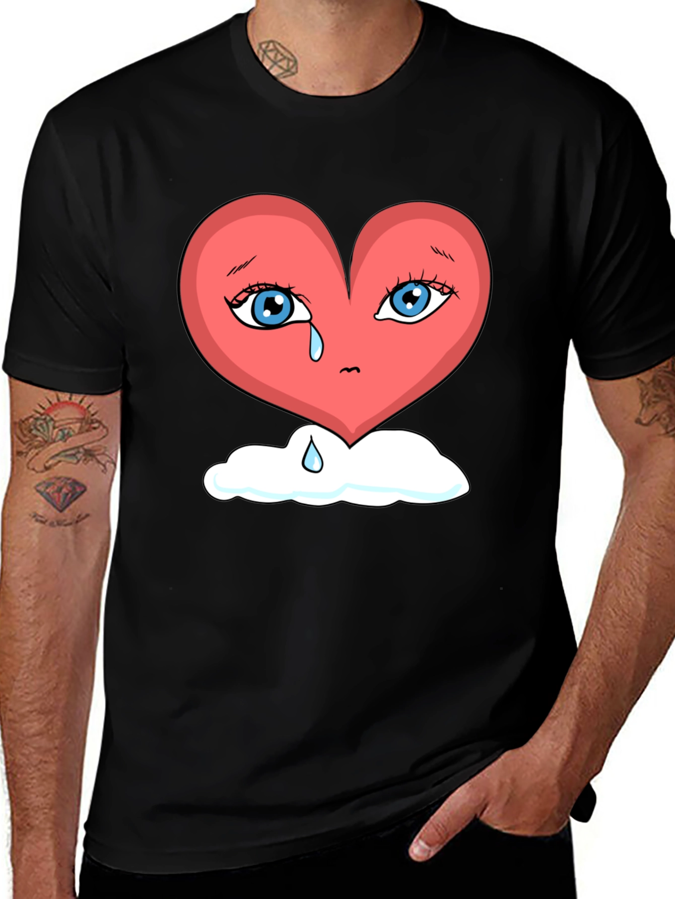 Variant 23 of Heartbroken Heart on Cloud Unisex T-Shirt