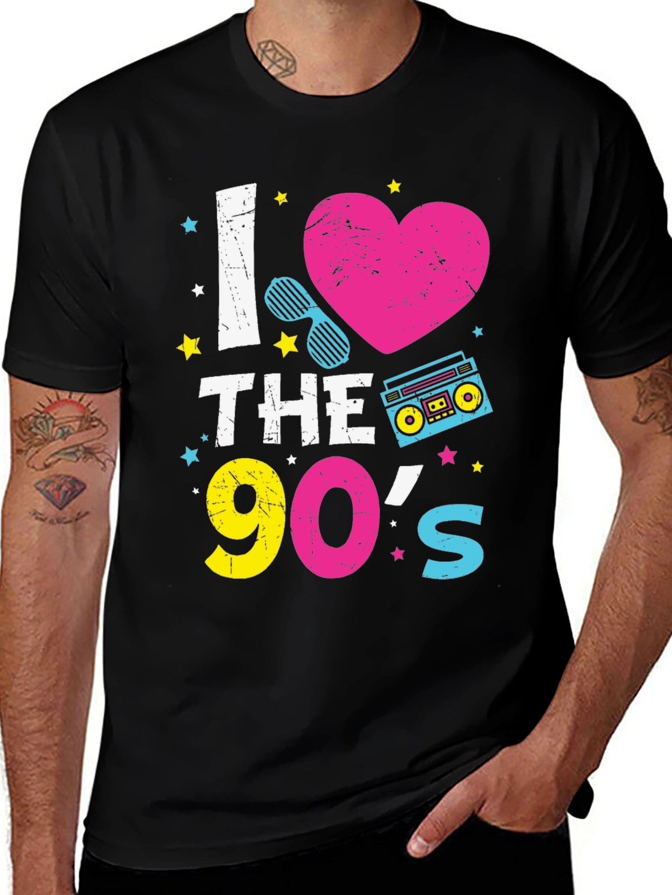 I Love the 90's Black T-Shirt