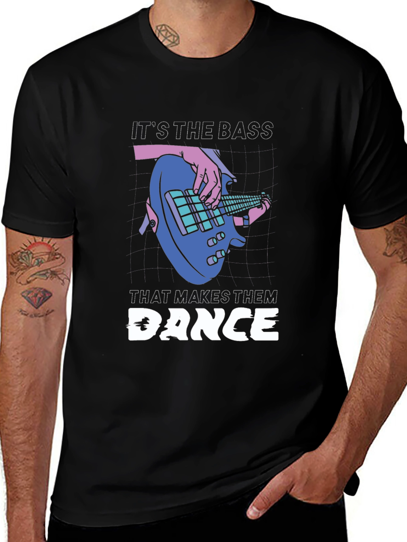 Variant 17 of It's the Bass That Makes Them Dance Graphic T-Shirt