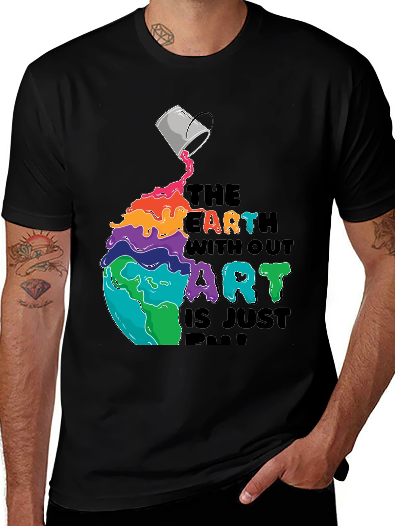 Variant 6 of Art Lover's T-Shirt: Earth Without Art