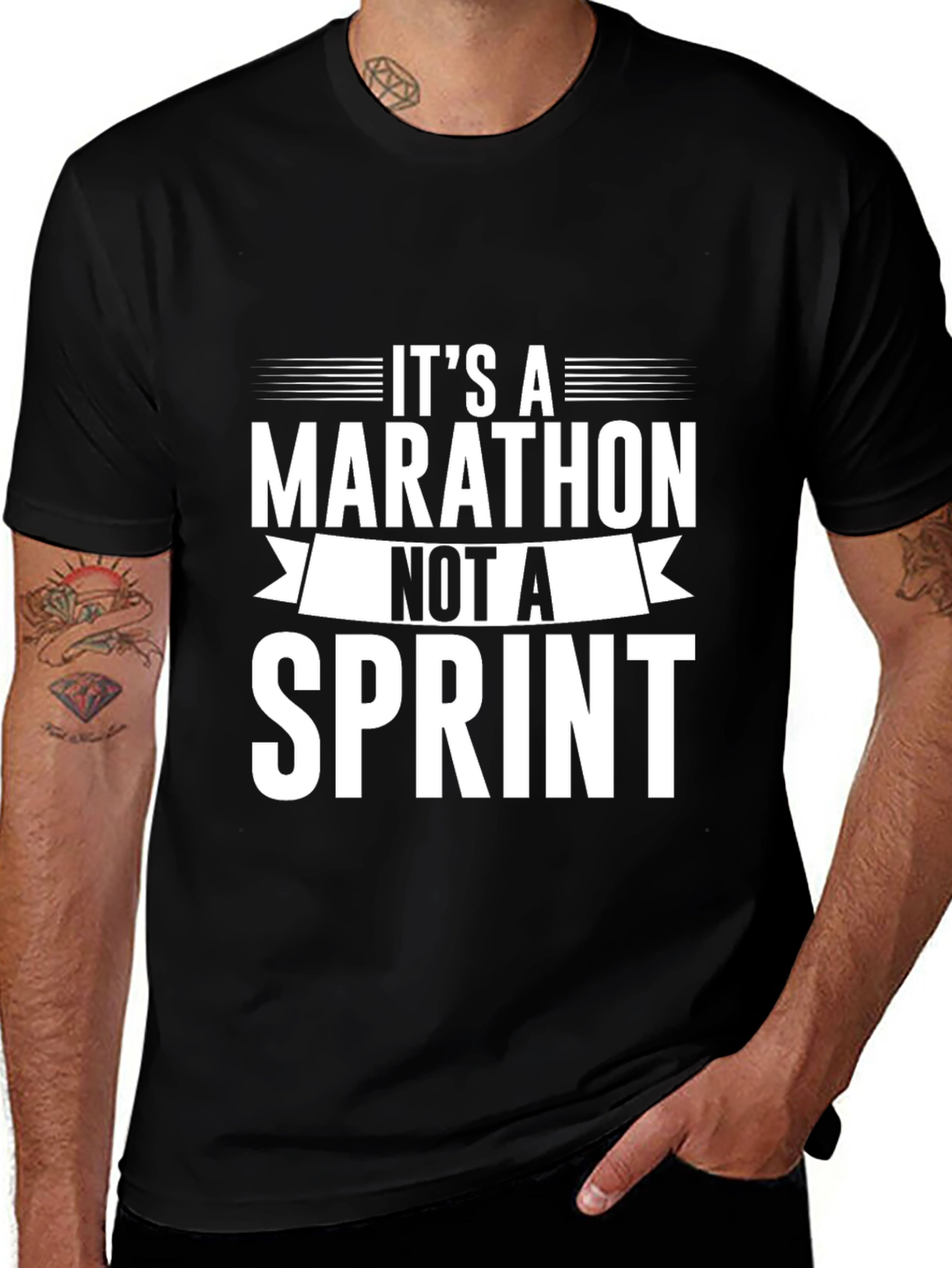 Marathon Not a Sprint T-Shirt - Motivational Running Tee