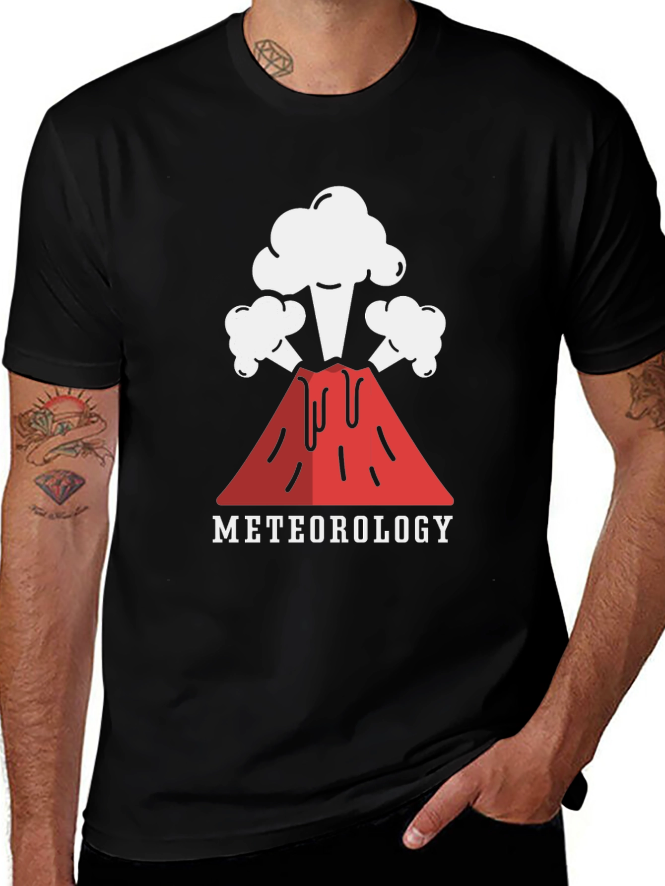 Variant 11 of Meteorology Volcano T-Shirt - Weather Science Tee