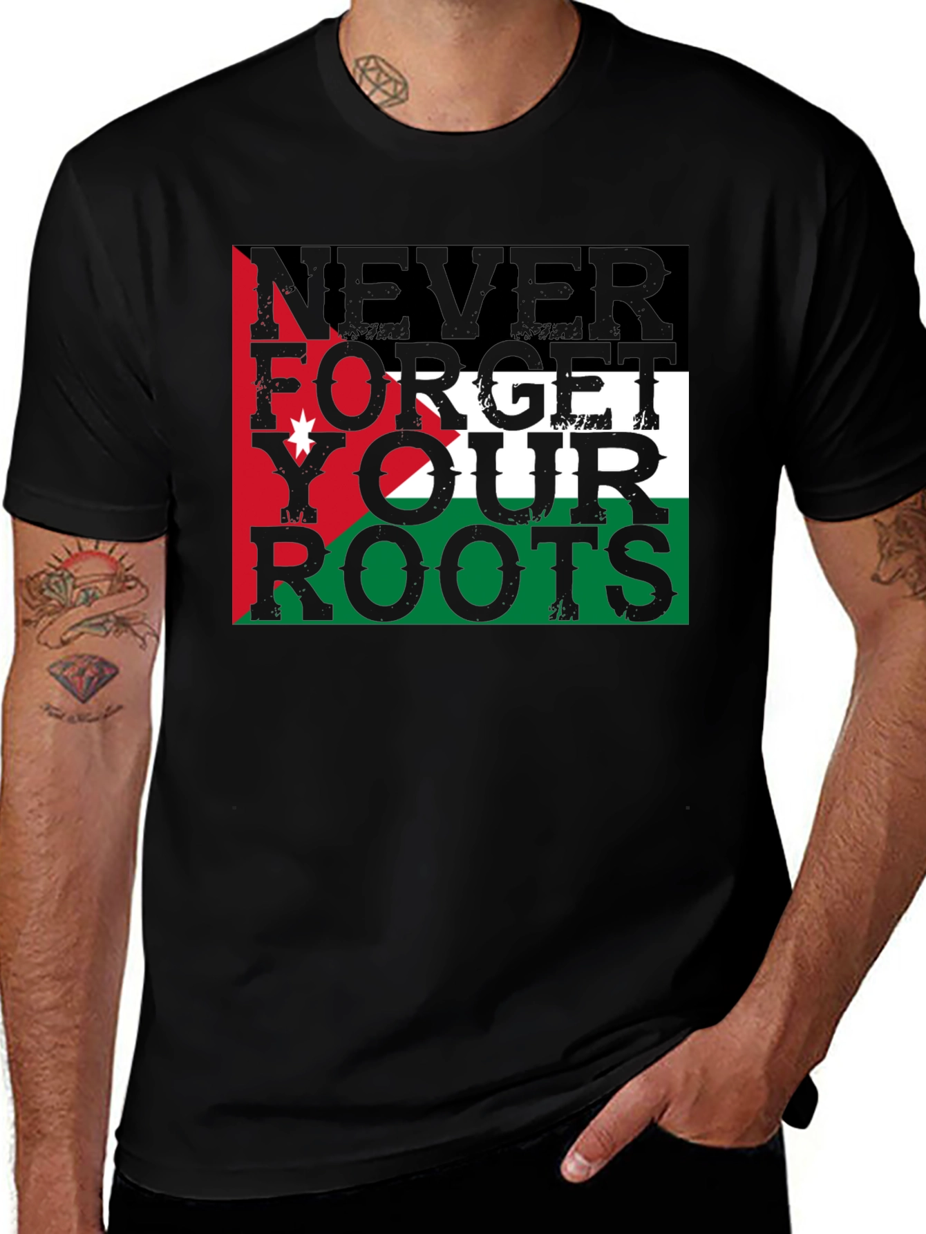 Variant 13 of Jordan Roots T-Shirt - Never Forget