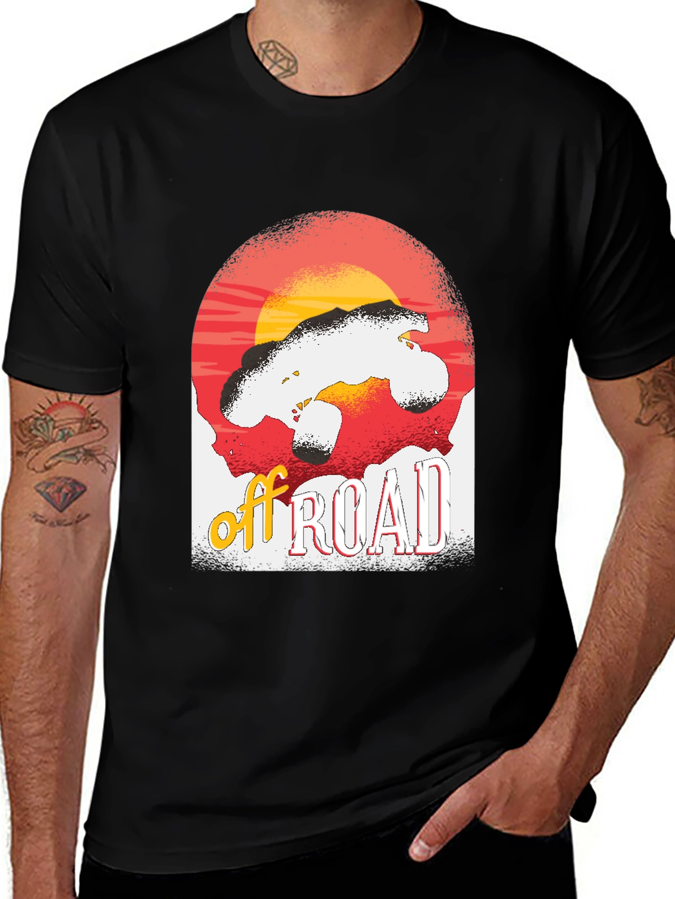 Variant 23 of Off Road Truck T-Shirt - Sunset Adventure Tee