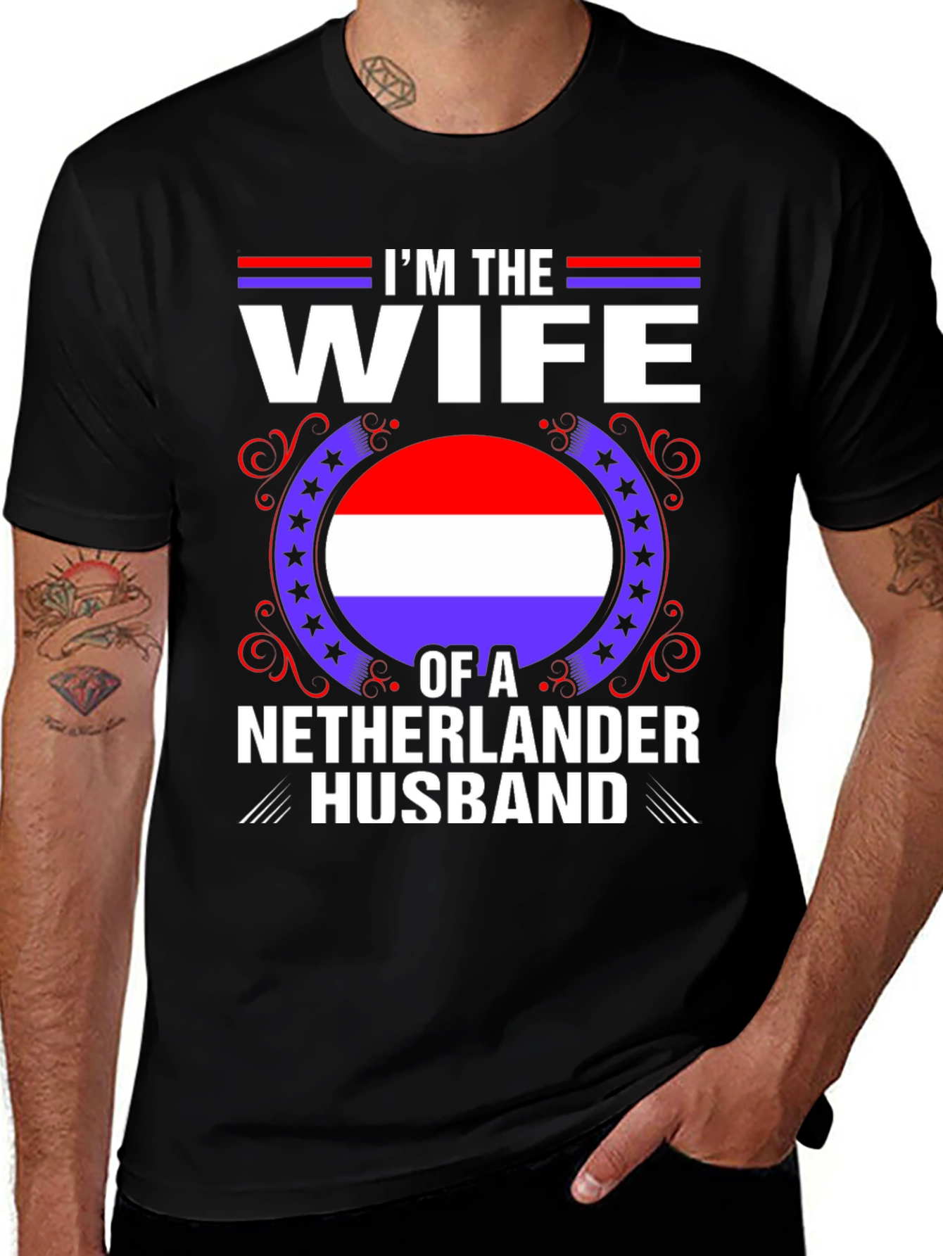 Wife of a Netherlander Husband T-Shirt