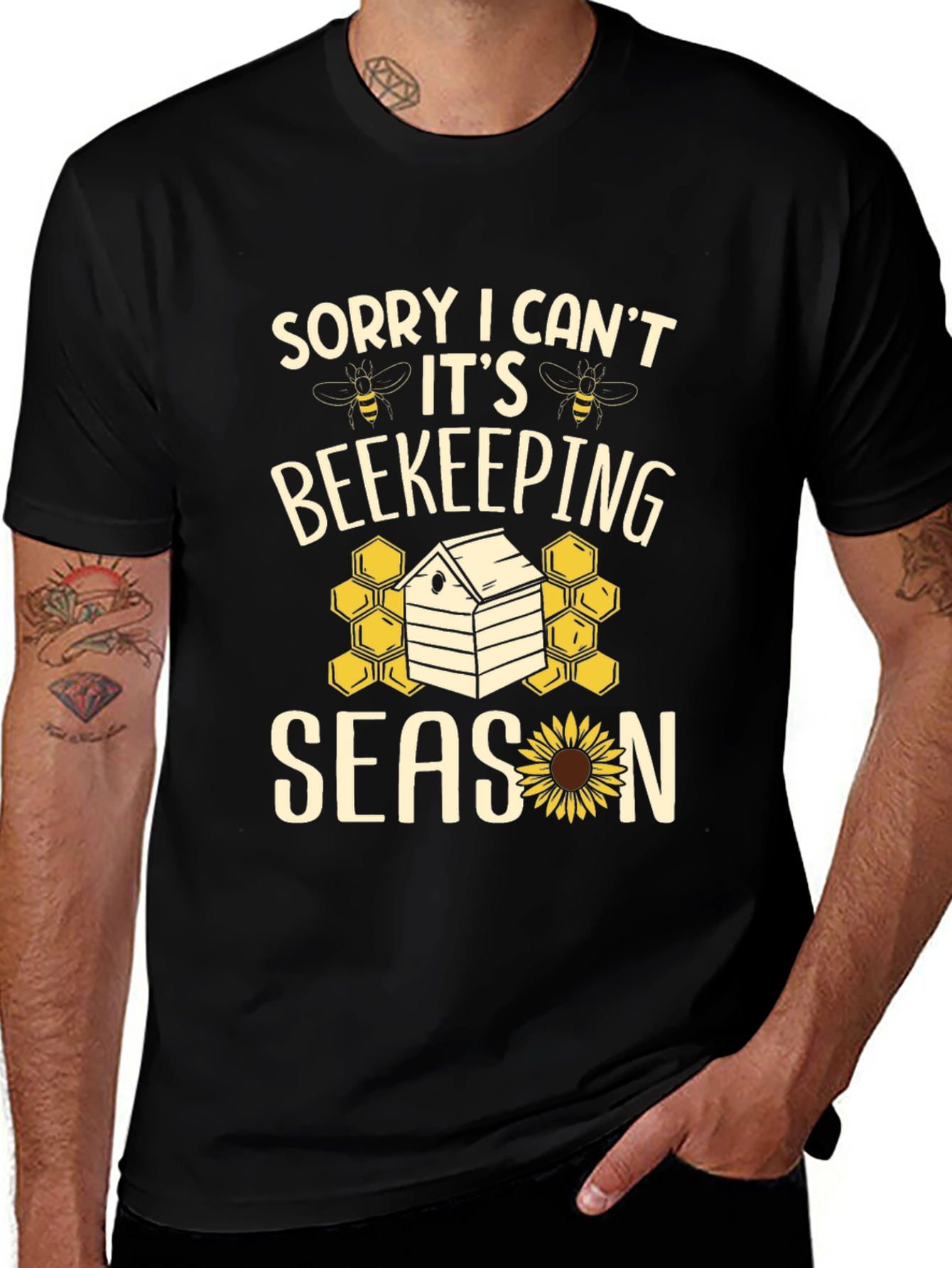 Variant 28 of Beekeeping Season Graphic Tee - Beekeeper T-Shirt