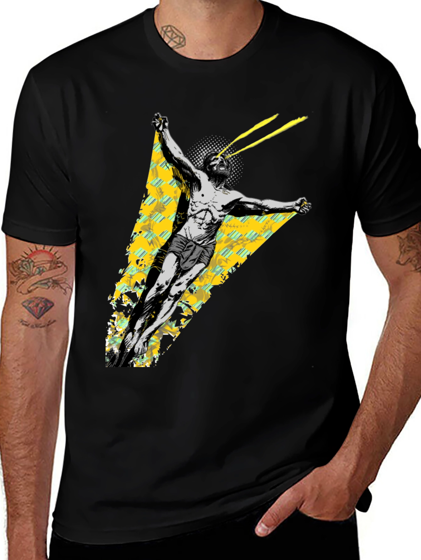 Variant 12 of Laser Eyes Graphic Tee