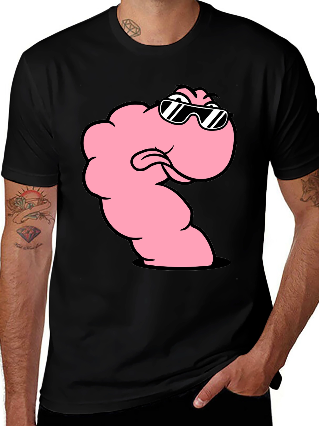 Cool Worm Graphic T-Shirt