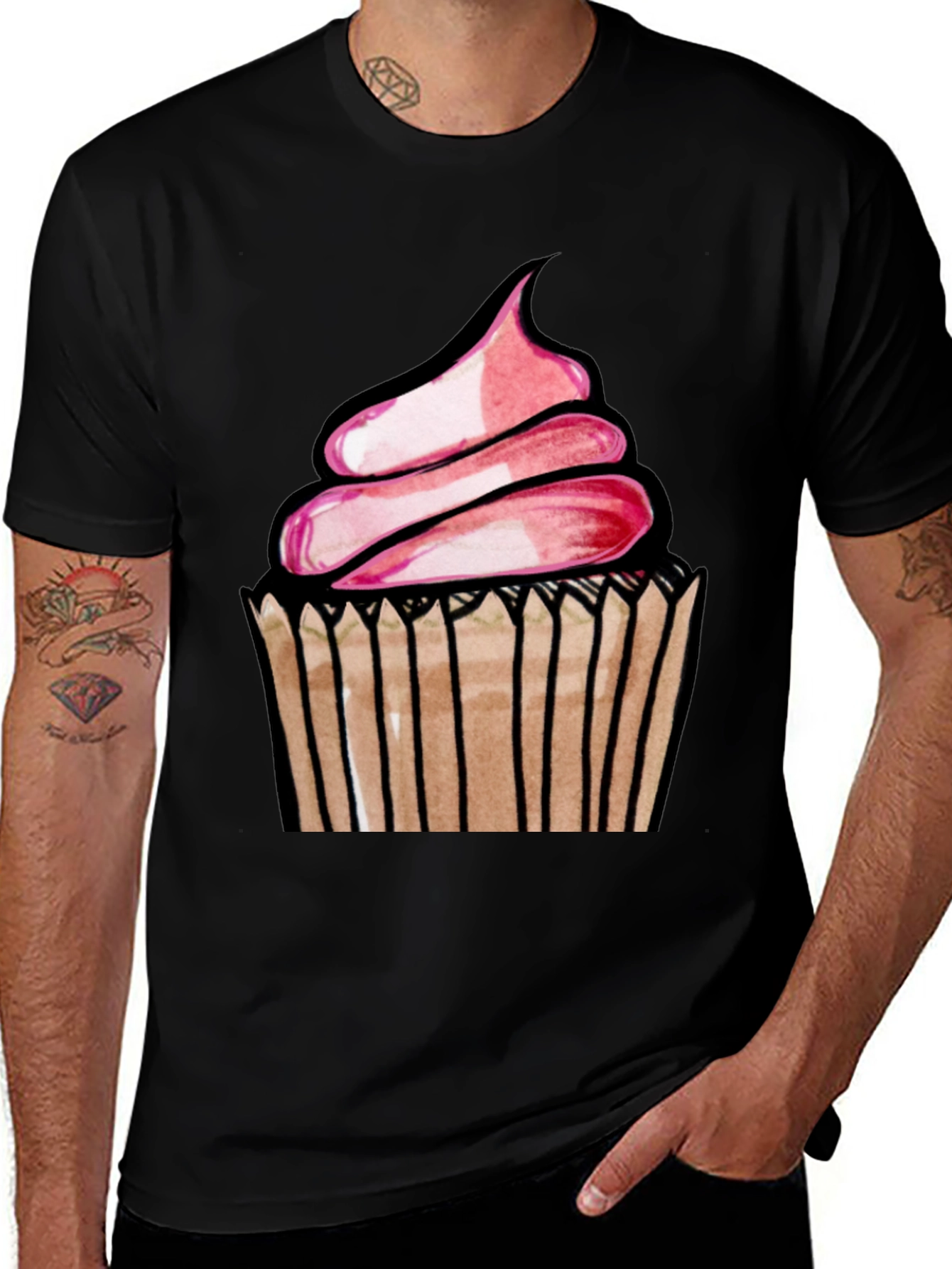 Variant 22 of Cupcake Graphic T-Shirt - Sweet Style