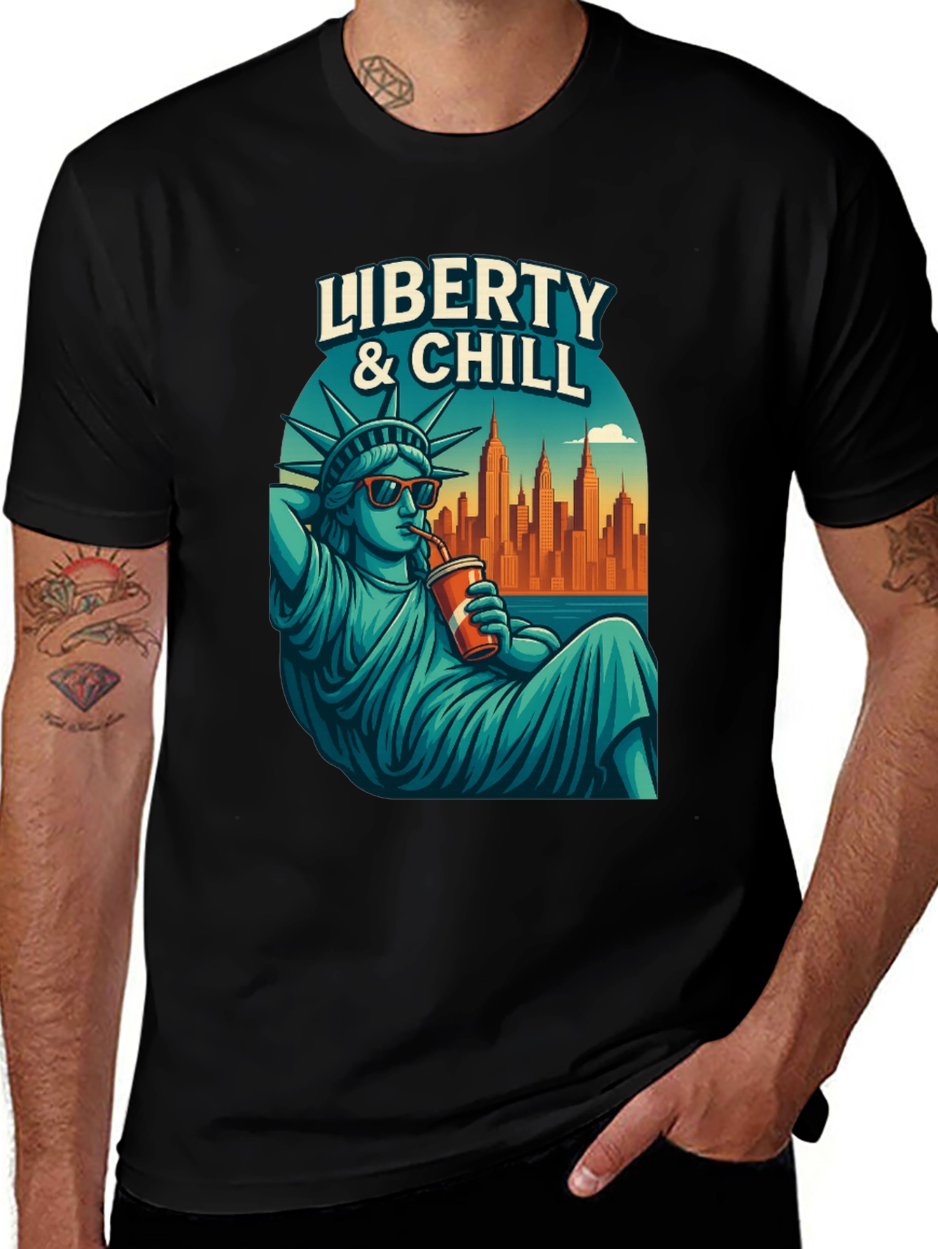 Variant 9 of Liberty & Chill Graphic T-Shirt