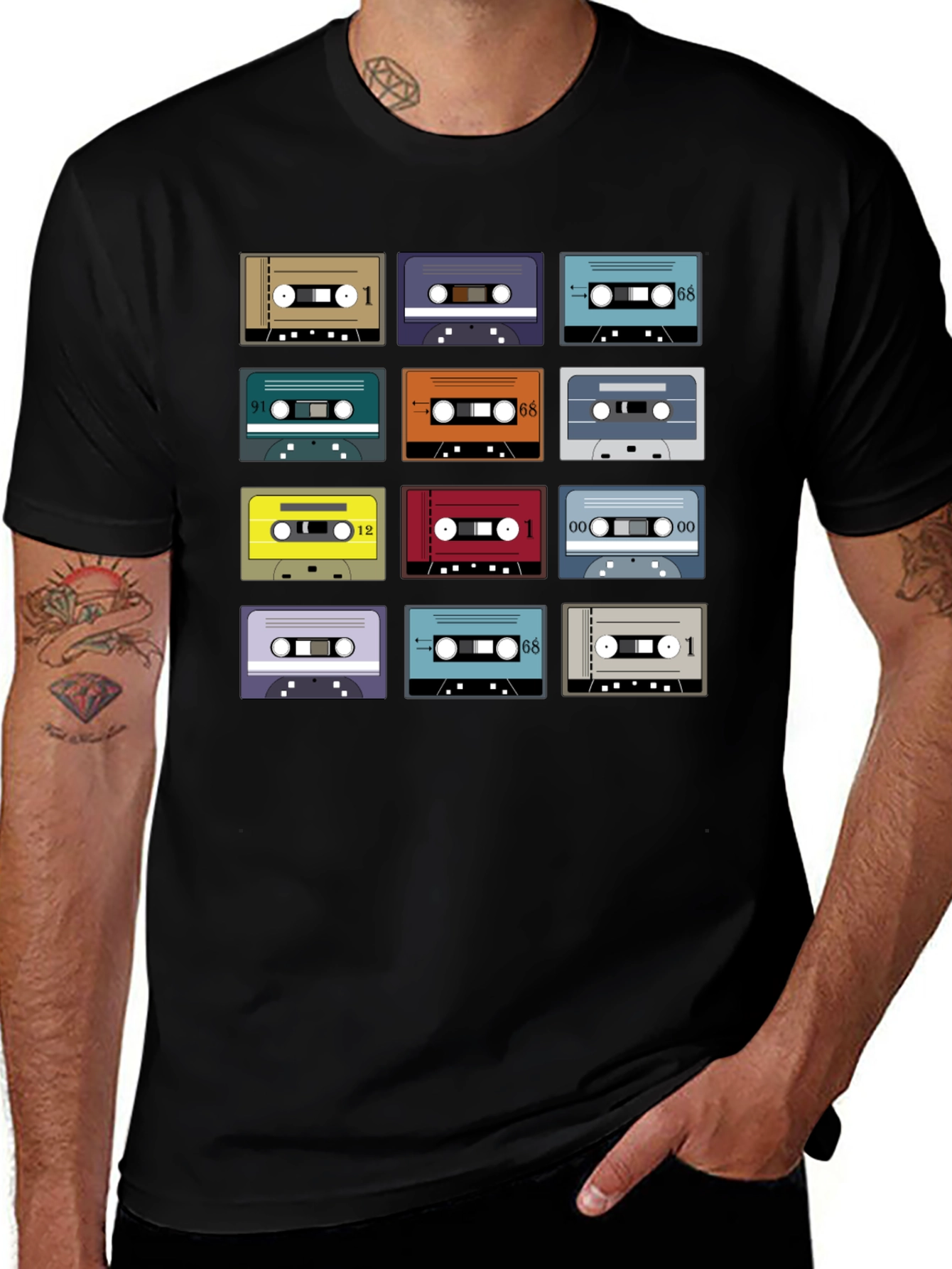 Variant 4 of Retro Cassette Tape T-Shirt - Vintage Music Lover Tee