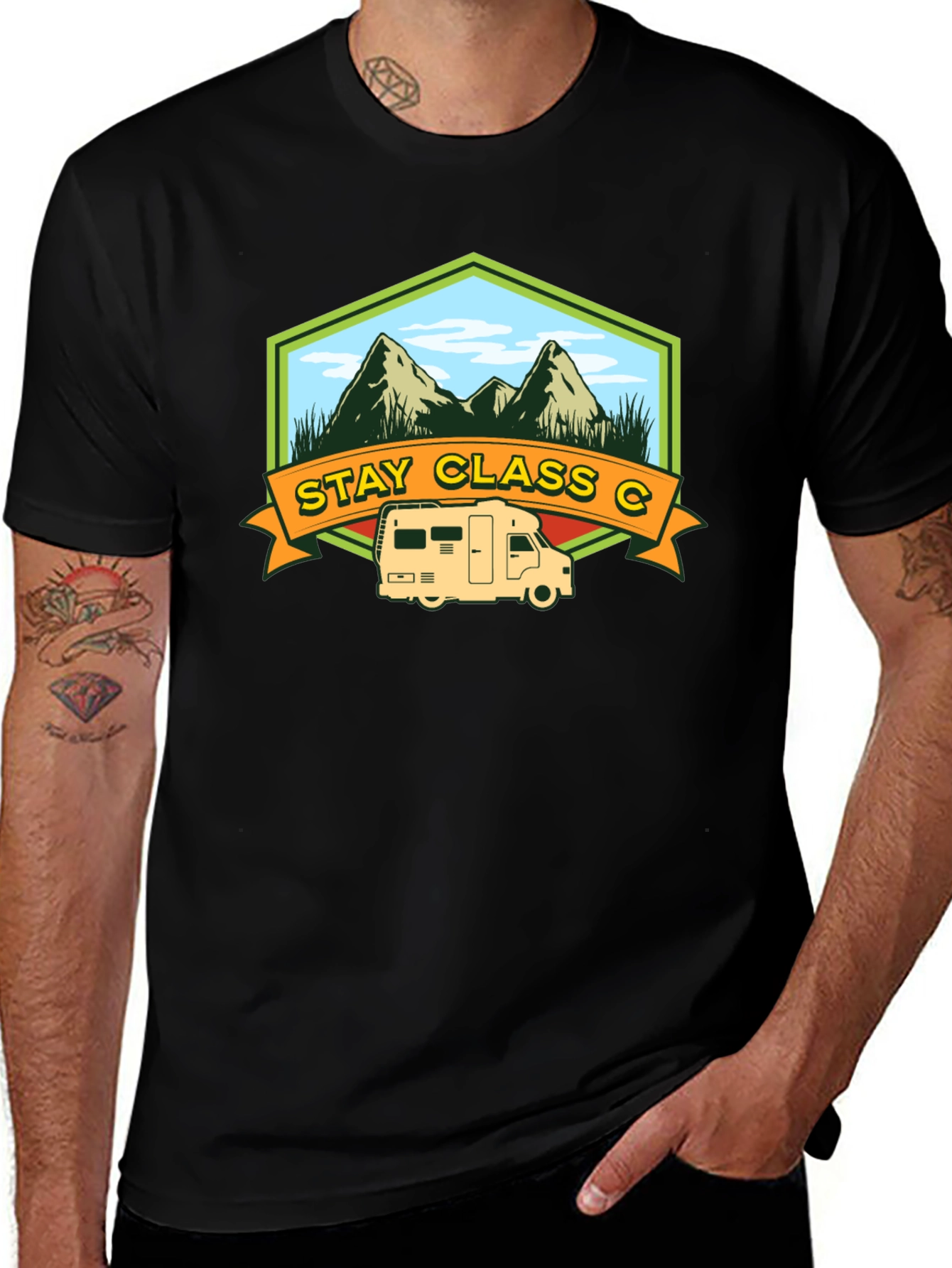 Variant 23 of Stay Class C T-Shirt: Camping & Adventure