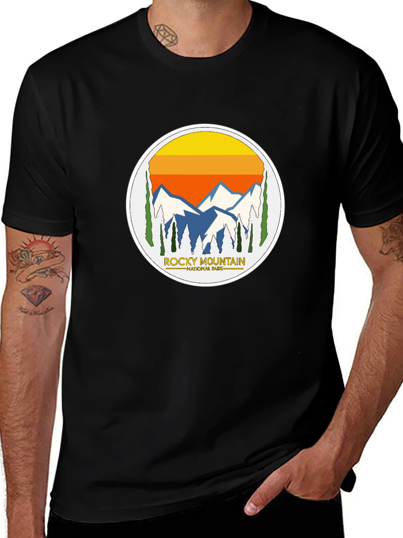 Variant 15 of Rocky Mountain National Park Retro T-Shirt