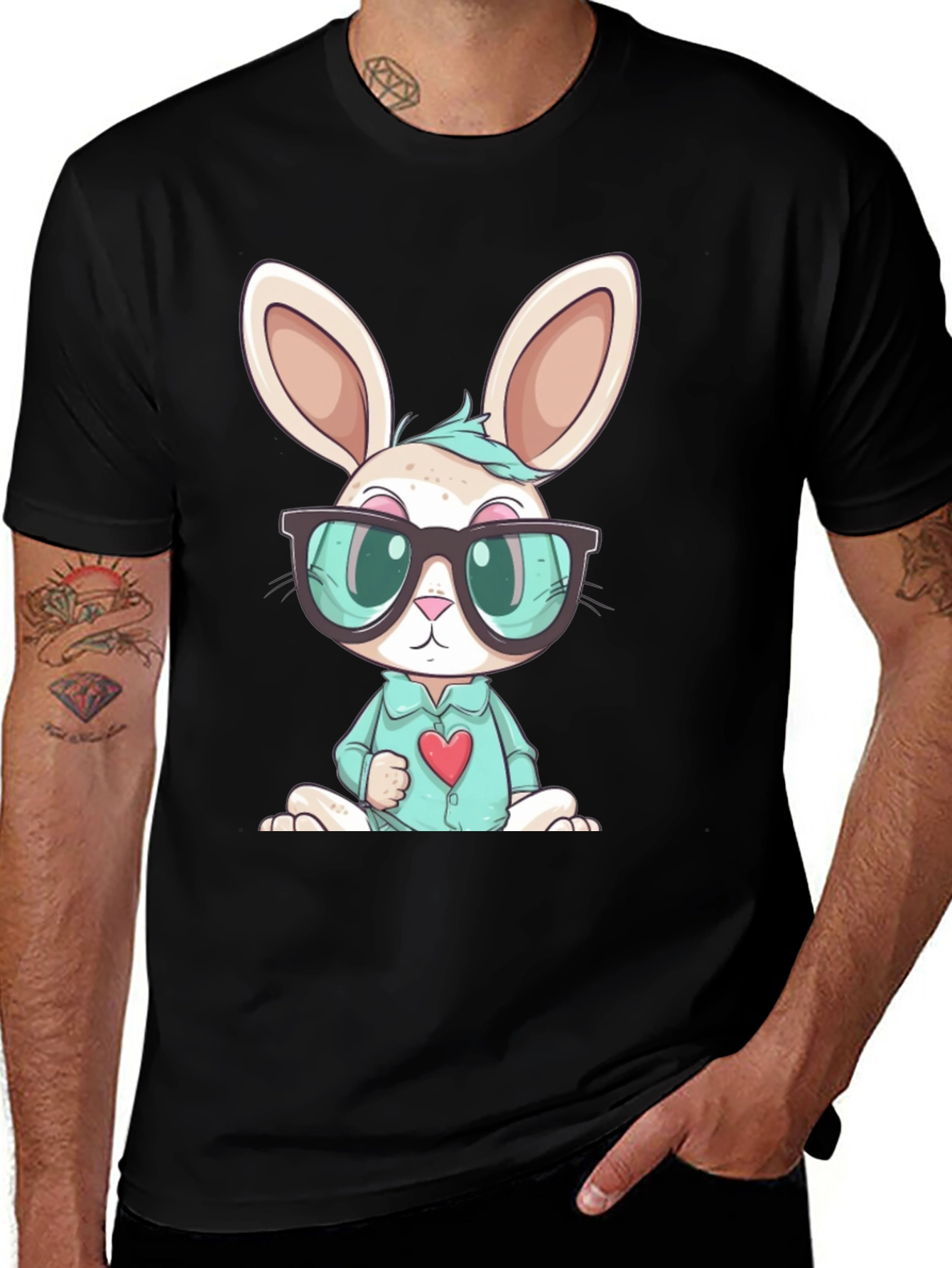 Variant 9 of Cute Cartoon Bunny T-Shirt