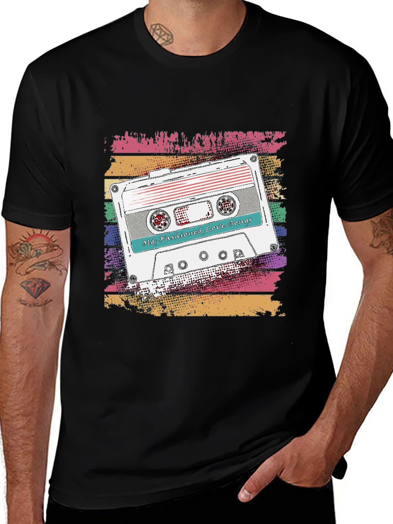 Variant 24 of Retro Mixtape T-Shirt - Old-Fashioned Love Songs