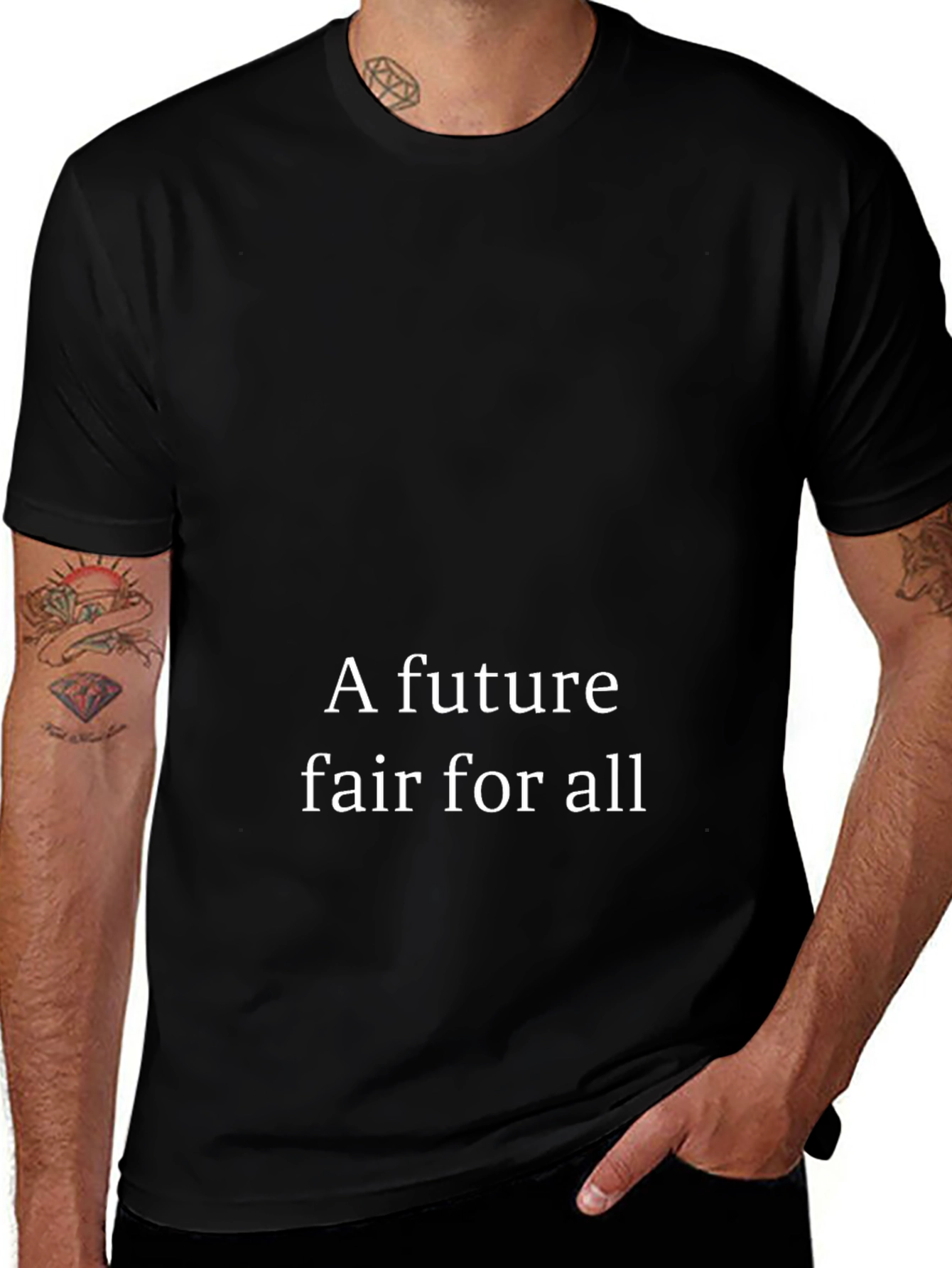 Variant 29 of A Future Fair For All - Black Graphic Tee