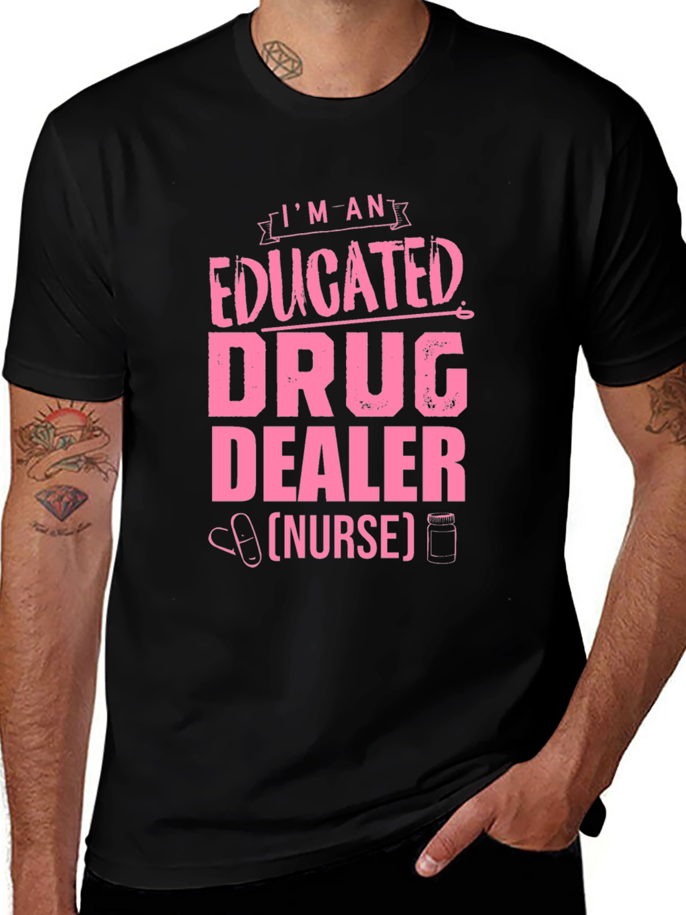 Black Educated Drug Dealer (Nurse) T-Shirt main image